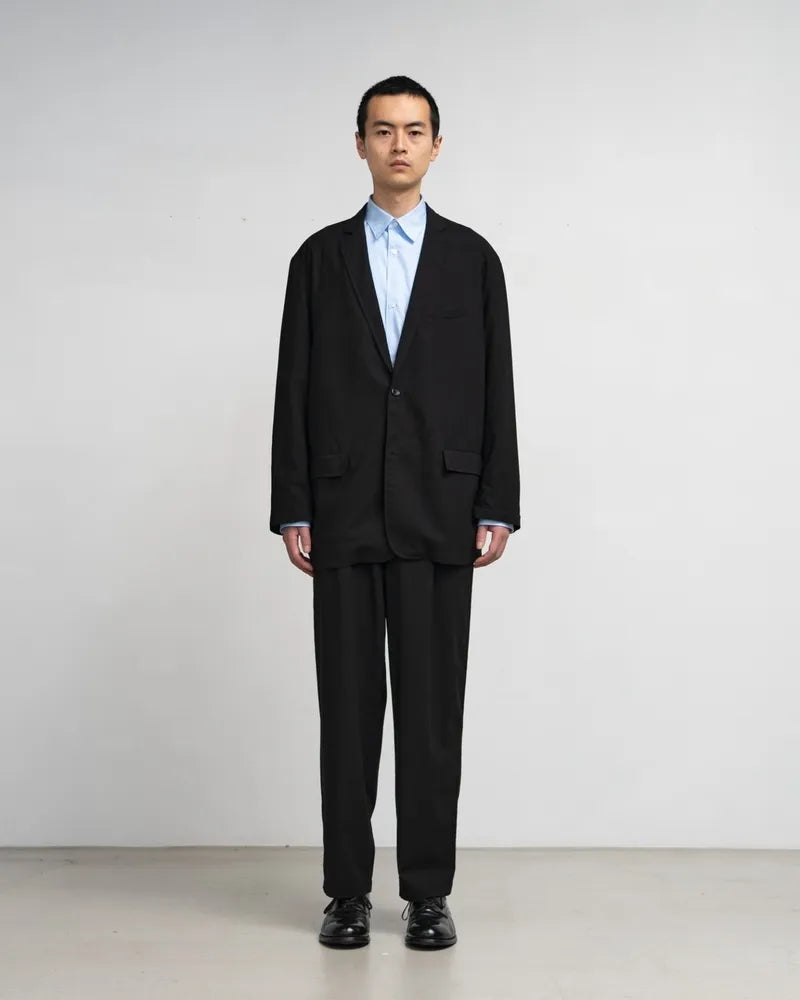Graphpaper / Deep Black Wool Jacket (GM242-20057N)