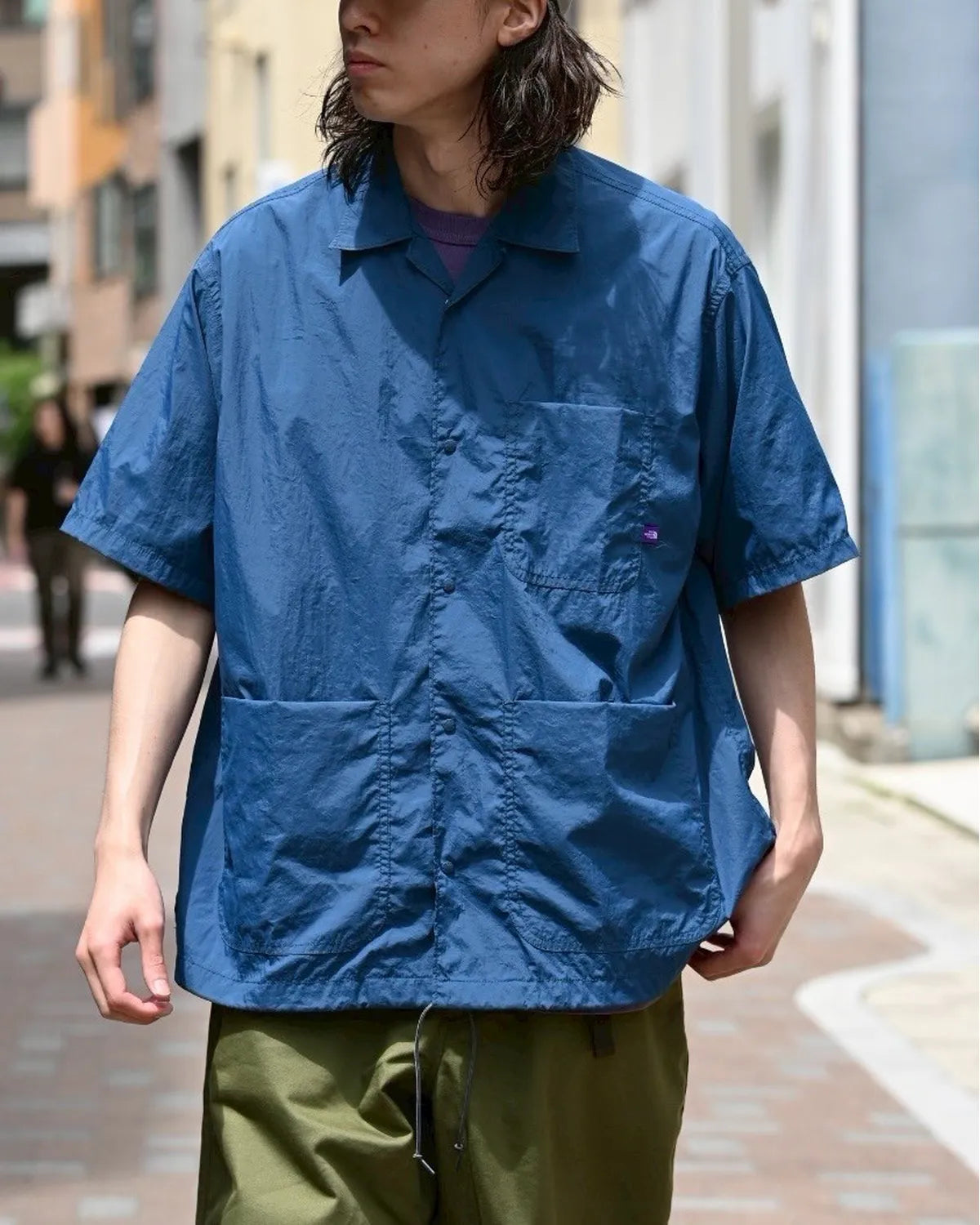 THE NORTH FACE PURPLE LABEL / Nylon Taffeta Field S/S Shirt (N25SG055)