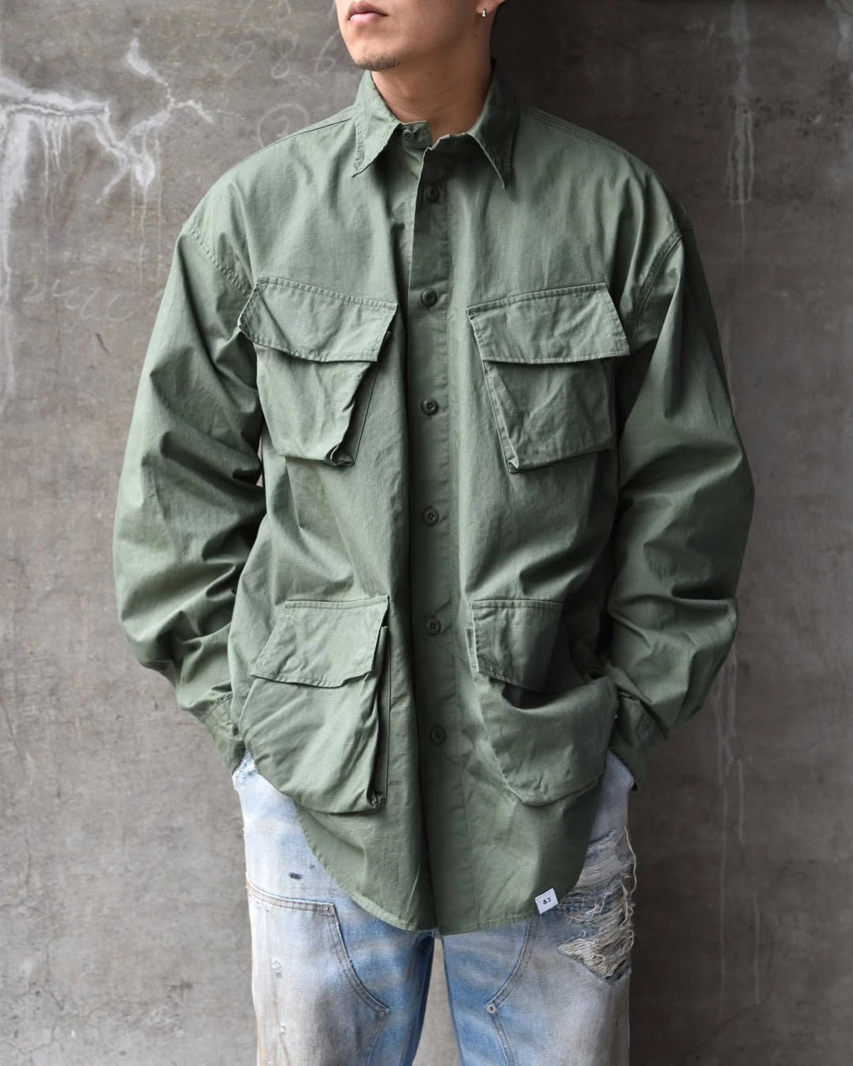 BEDWIN & THE HEARTBREAKERS / L/S BIG JUNGLE SHIRT "KOVE" (25SB1745)
