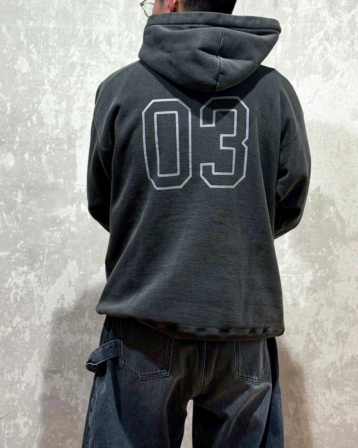 LASTMAN / PRINTED HOODIE "BADGE" (252LM-CT16)