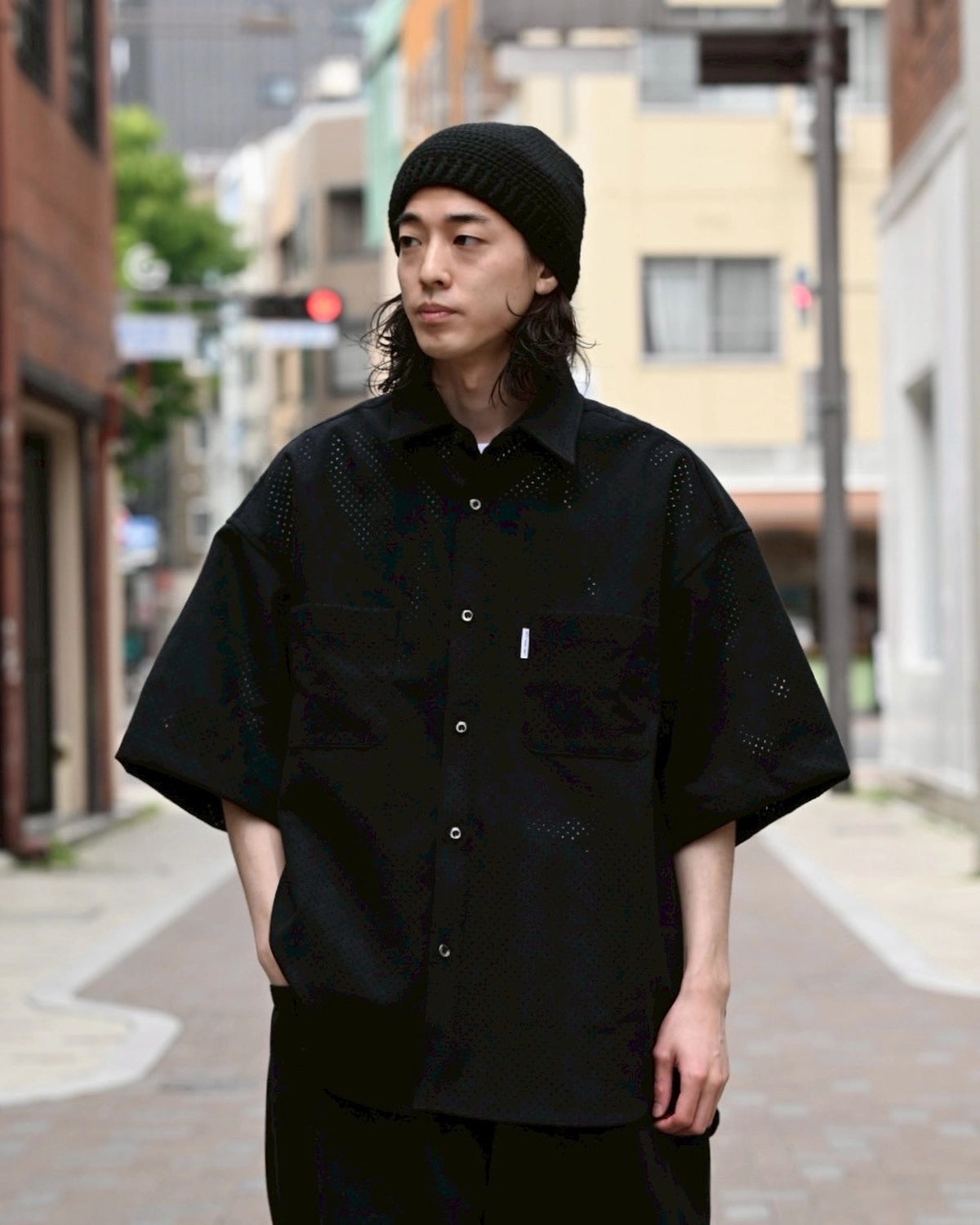COOTIE PRODUCTIONS® / Punching Faux Suede Work S/S Shirt (CTE-25S412)