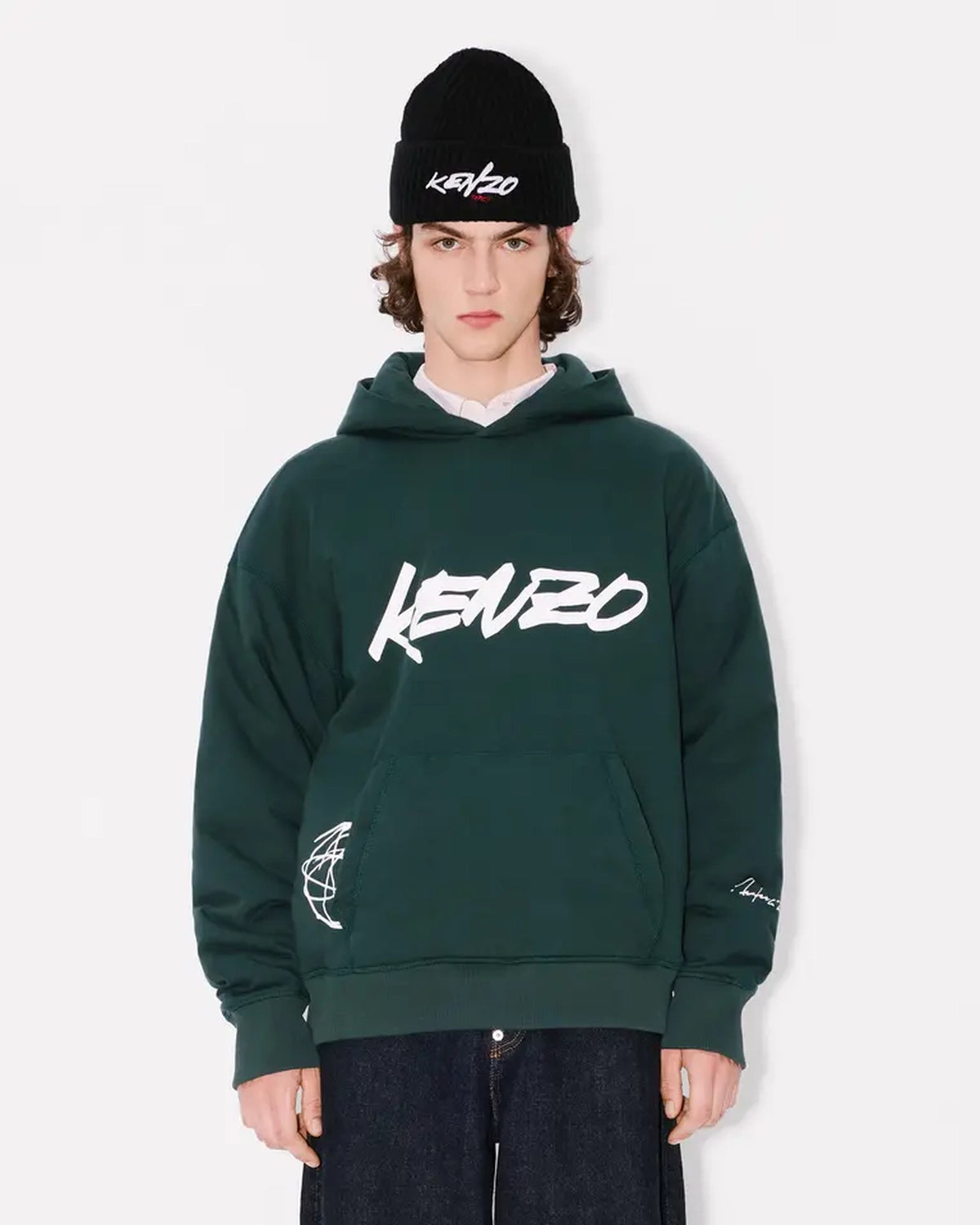 KENZO × Futura / 'Kenzo x Futura 2000' パデッド コットン フ―ディー (FF65HO5504SG)