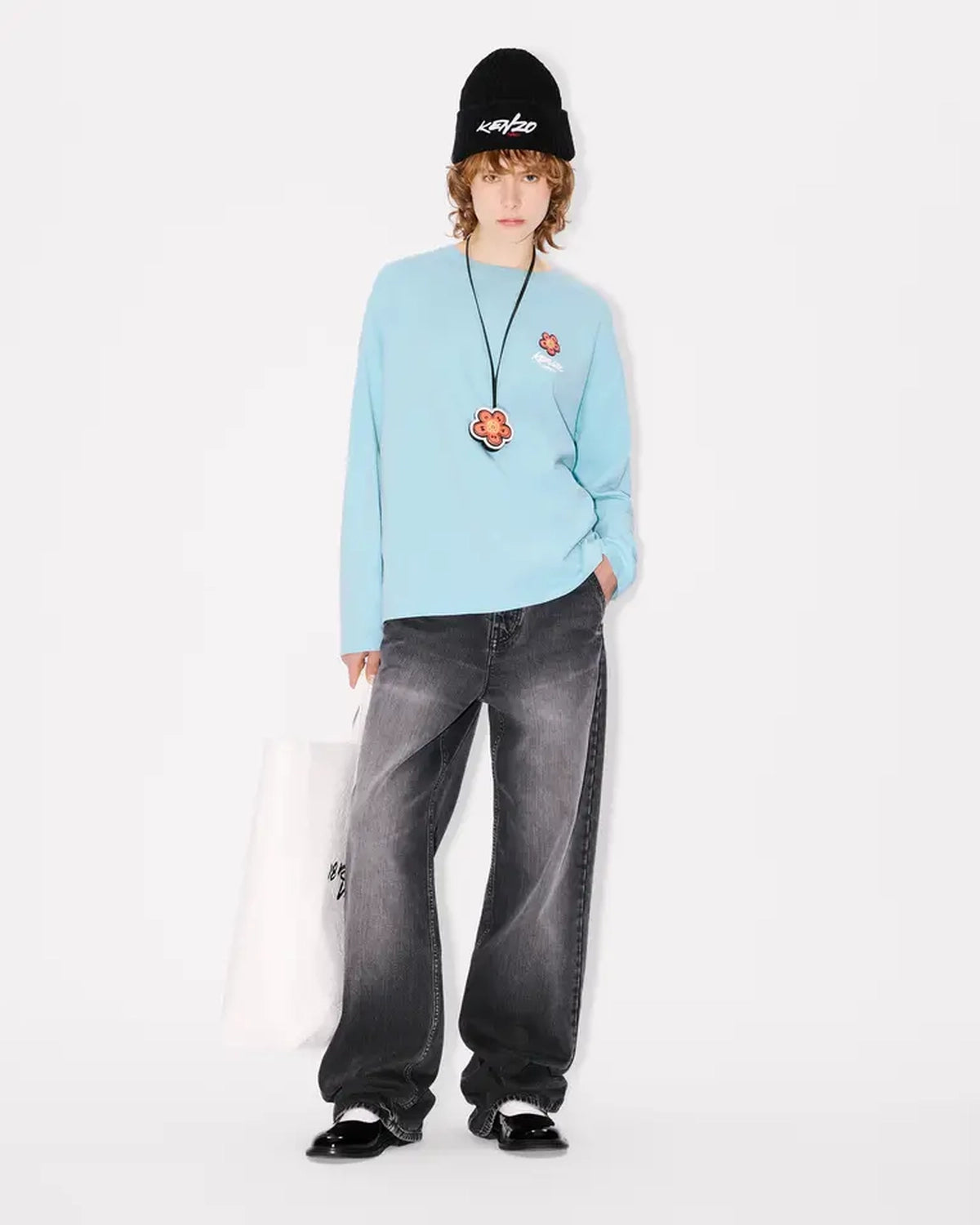 KENZO x Futura / 'Kenzo x Futura 2000' レザー キーホルダー (FF68AC802L10)