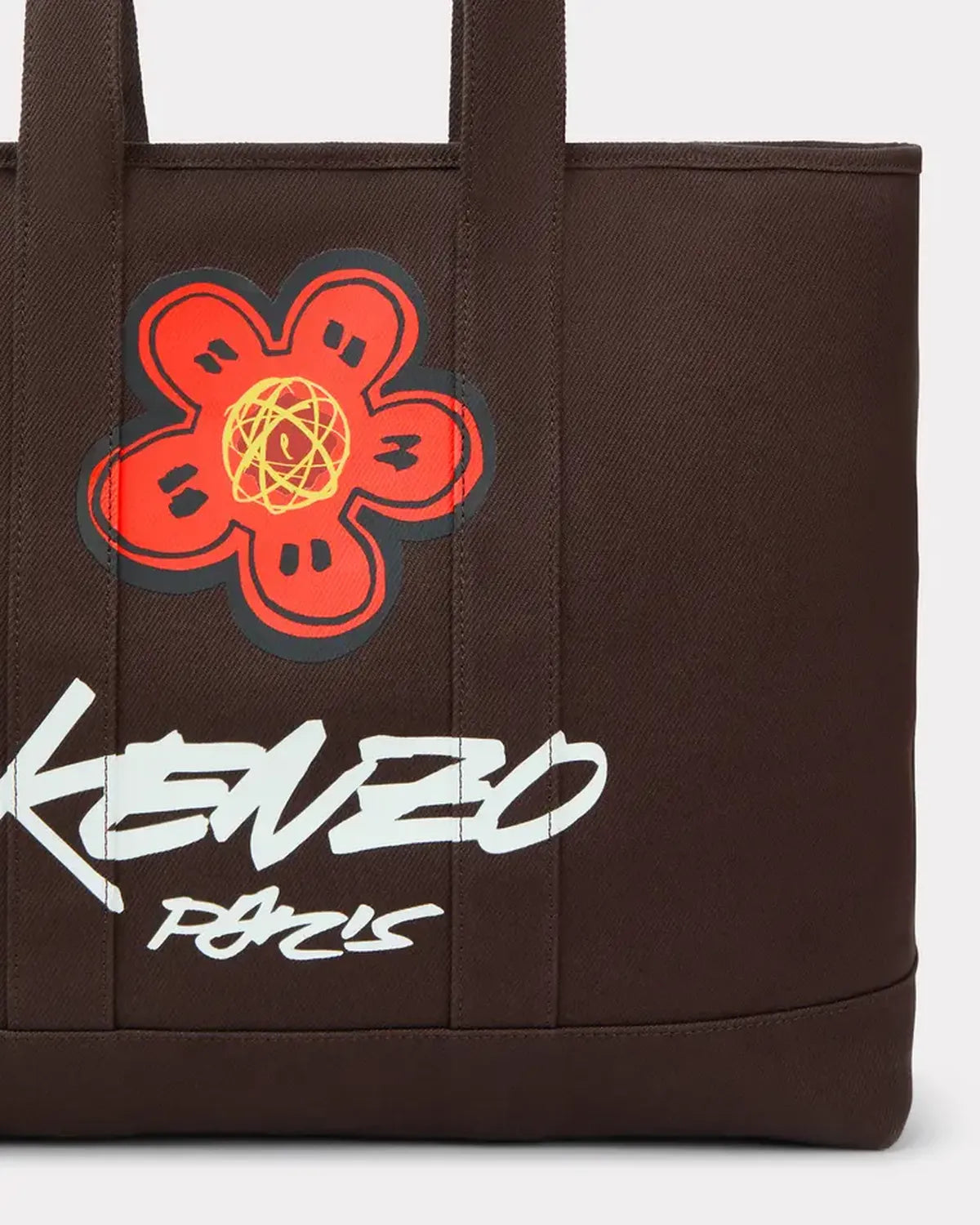 KENZO / 'Kenzo x Futura 2000' キャンバス 'Kenzo Utility' ラージ トートバッグ (FF68SA911F36)