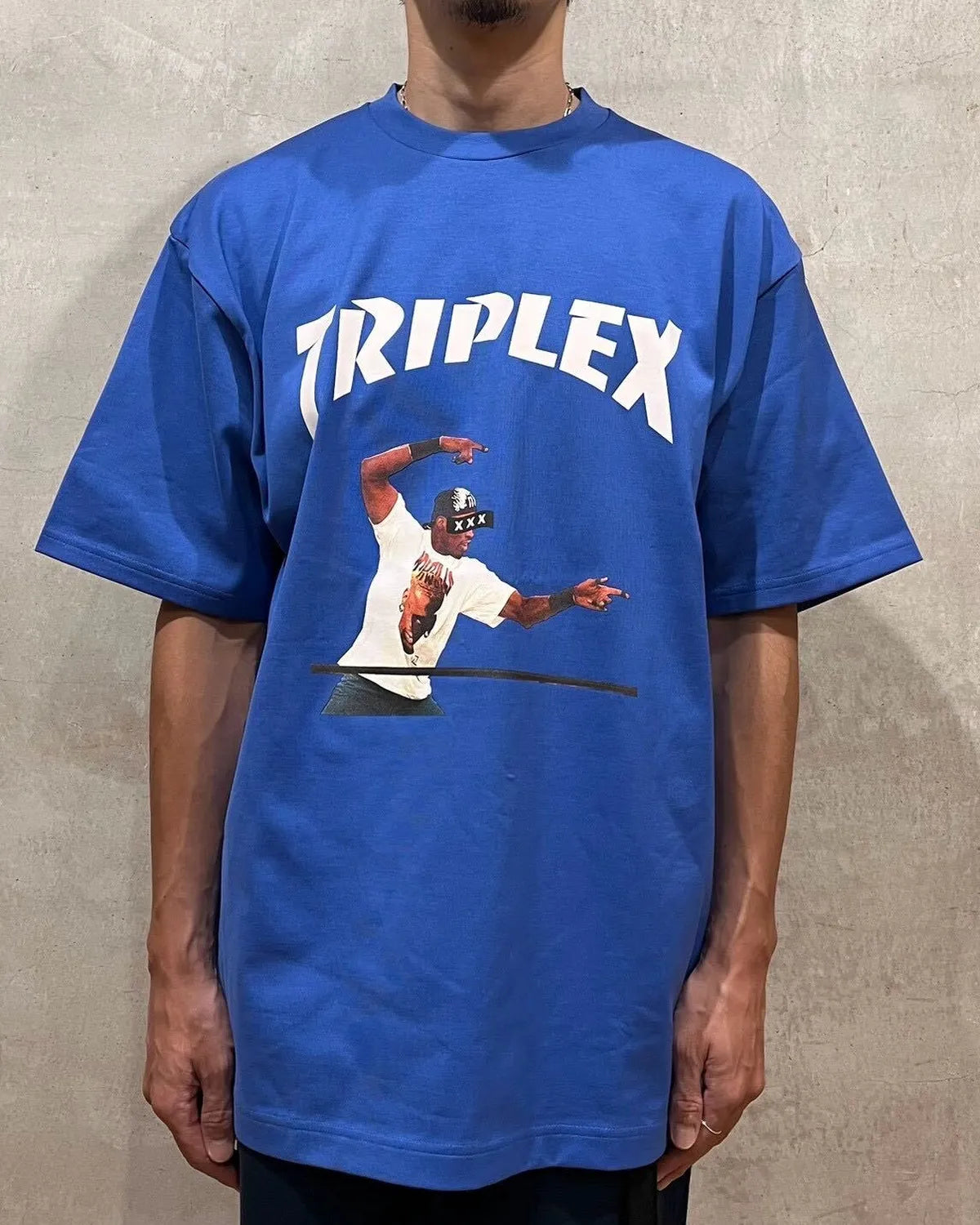 GOD SELECTION XXX / TRIPLEX Arch Logo Player Photo Tee (GX-S26-ST-18)