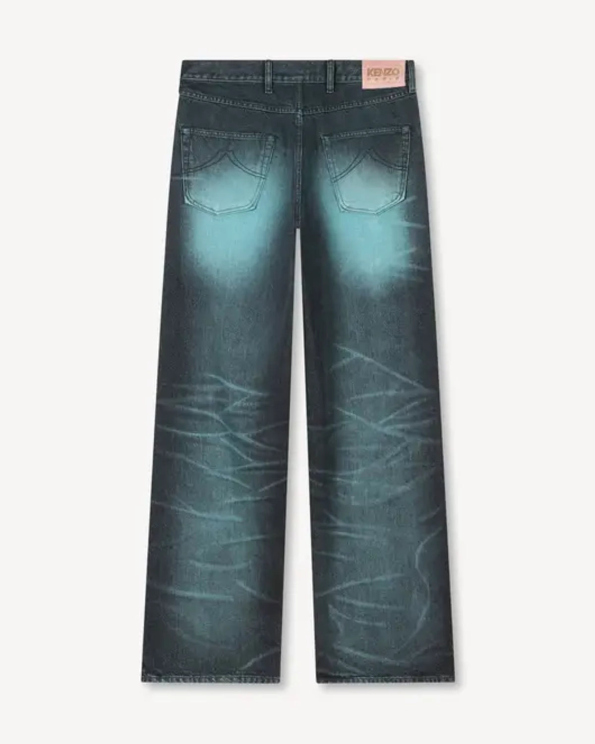 KENZO / ターンアップワイド フィット ジーンズ イン ジャパニーズ デニム (FG55DP4246K7)