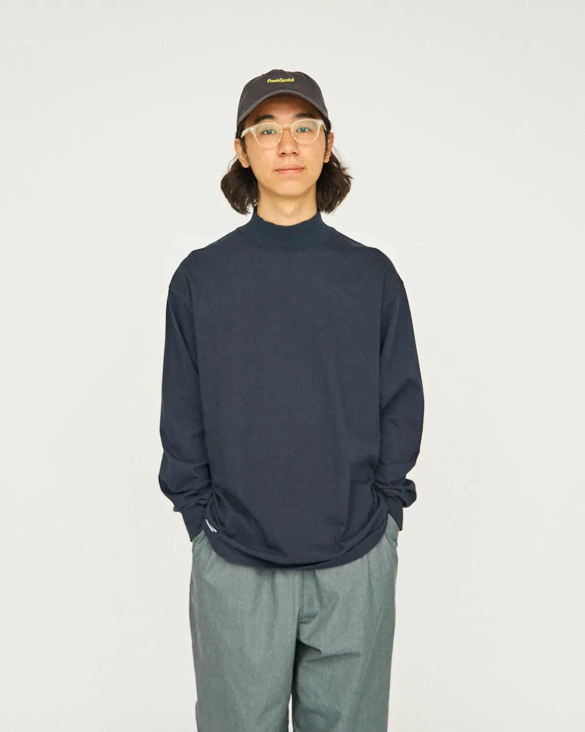 FreshService / 2-PACK CORPORATE L/S MOCK NECK TEE (FSP253-70008B)