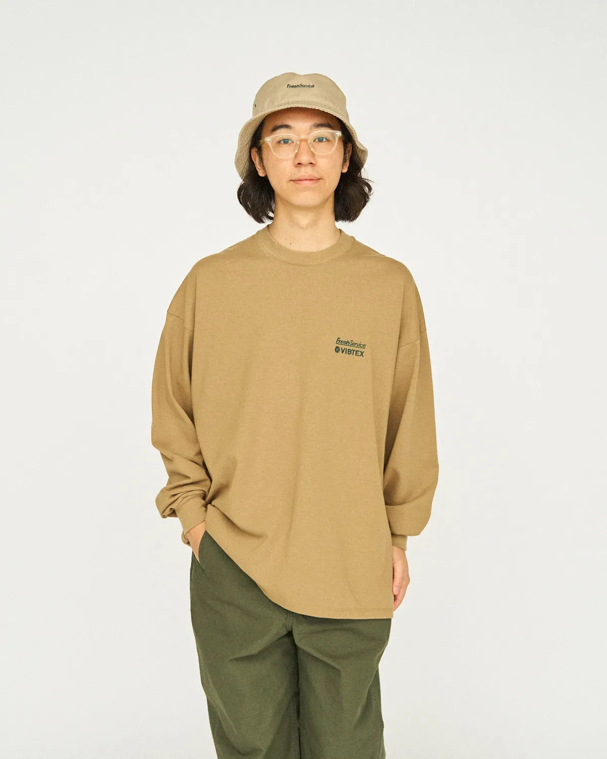 FreshService × VIBTEX / VIBTEX for FreshService L/S CREW NECK TEE (FSC254-70002B)