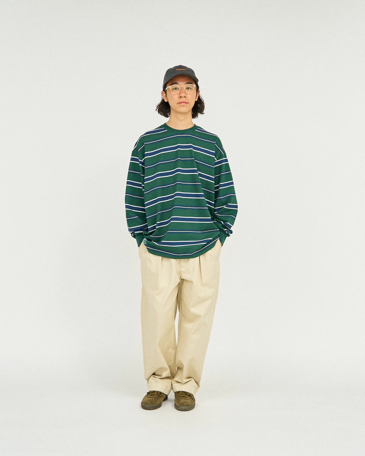TapWater / Cotton Chino Tuck Trousers