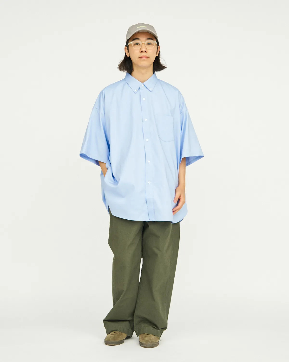 FreshService / DRY OXFORD CORPORATE S/S B.D SHIRT (FSC252-50020B)