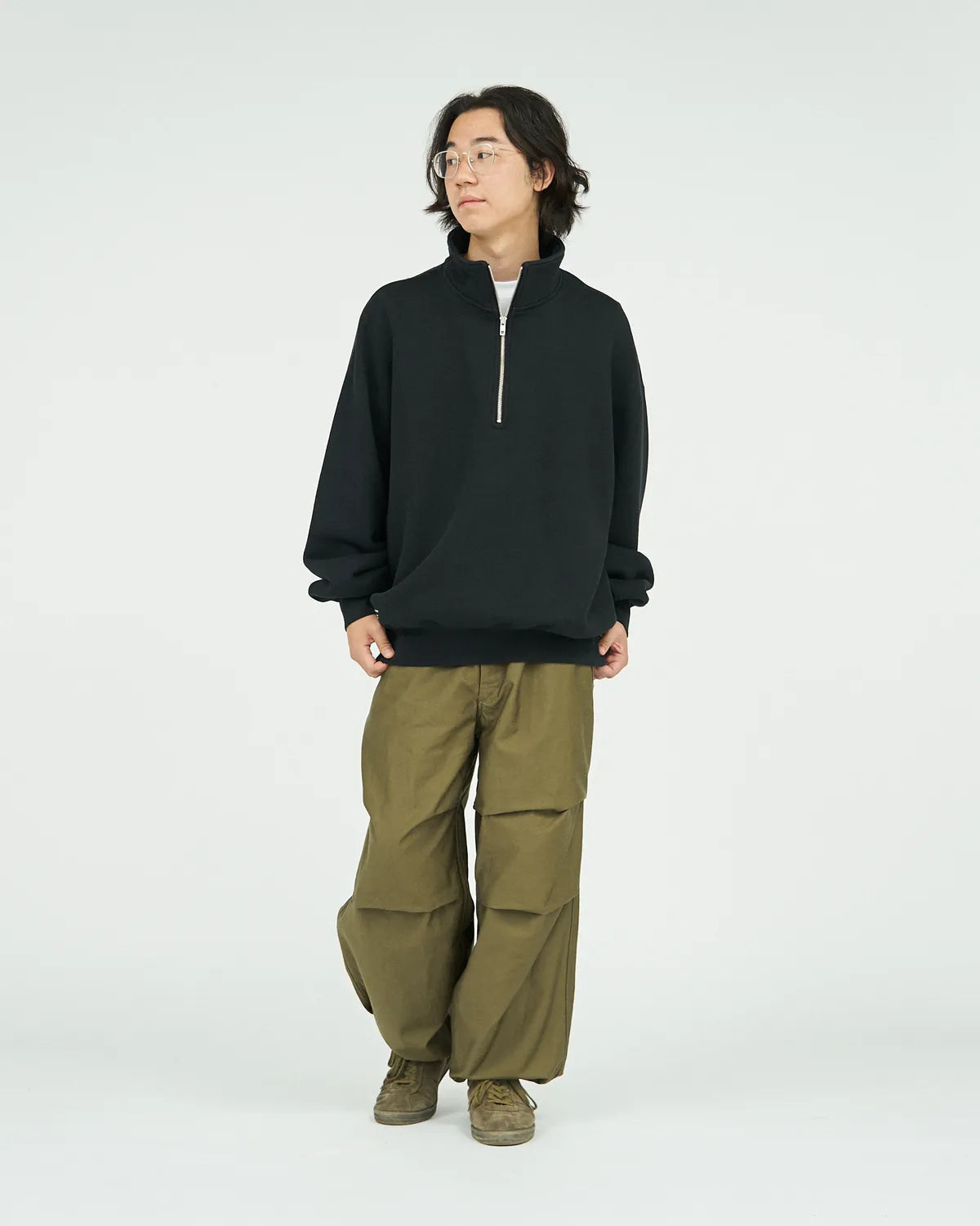 FreshService / HEAVY OZ HALF ZIP PULLOVER (FSC253-70238B)