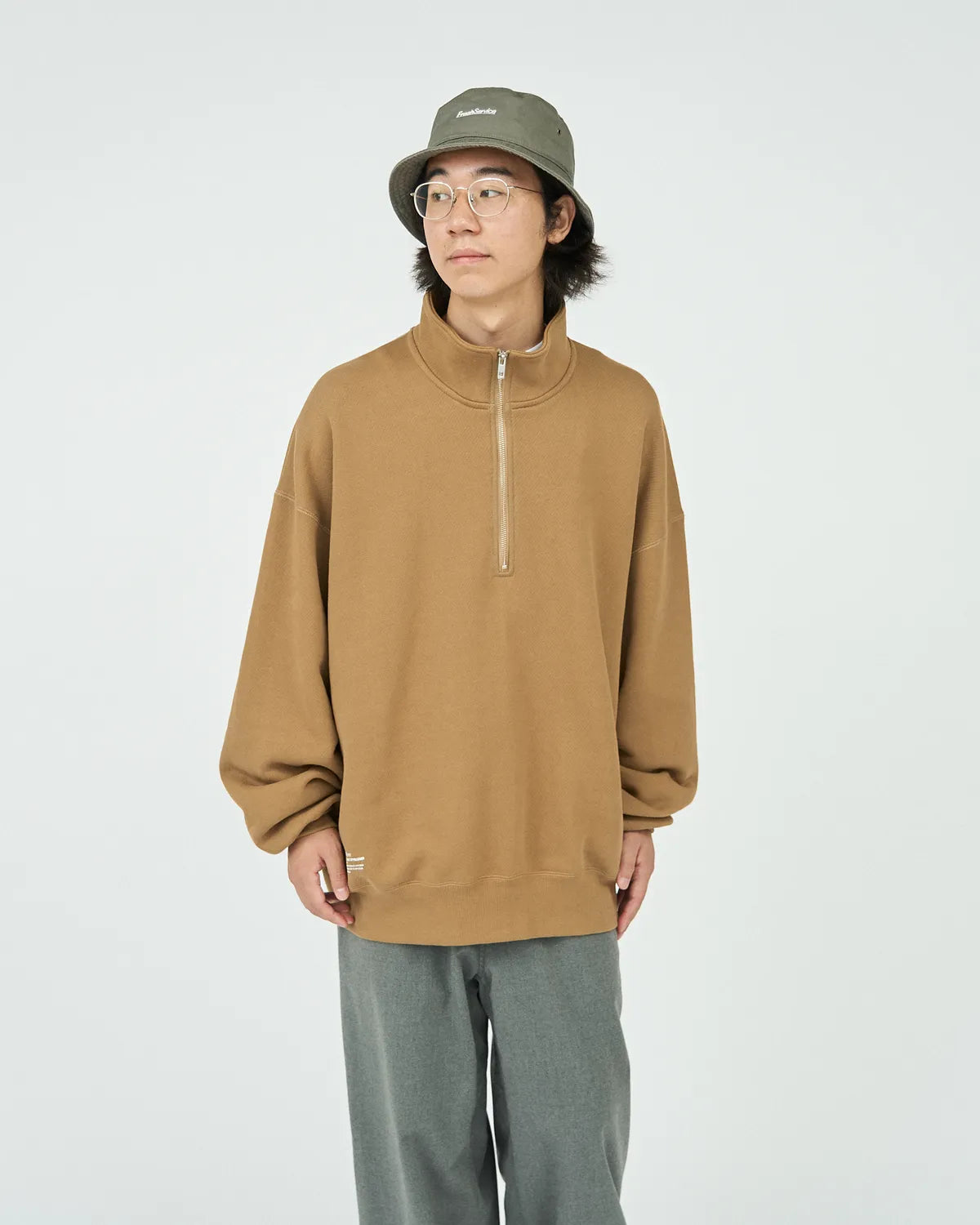 FreshService / HEAVY OZ HALF ZIP PULLOVER (FSC253-70238B)