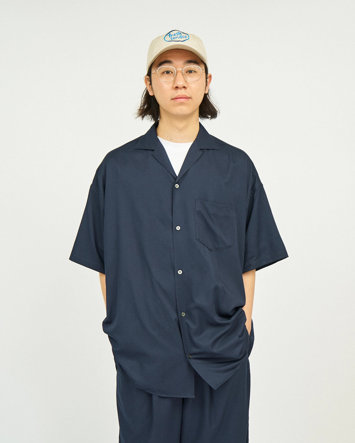FreshService / COOLFIBER OPEN COLLAR S/S SHIRT (FSC252-50025)