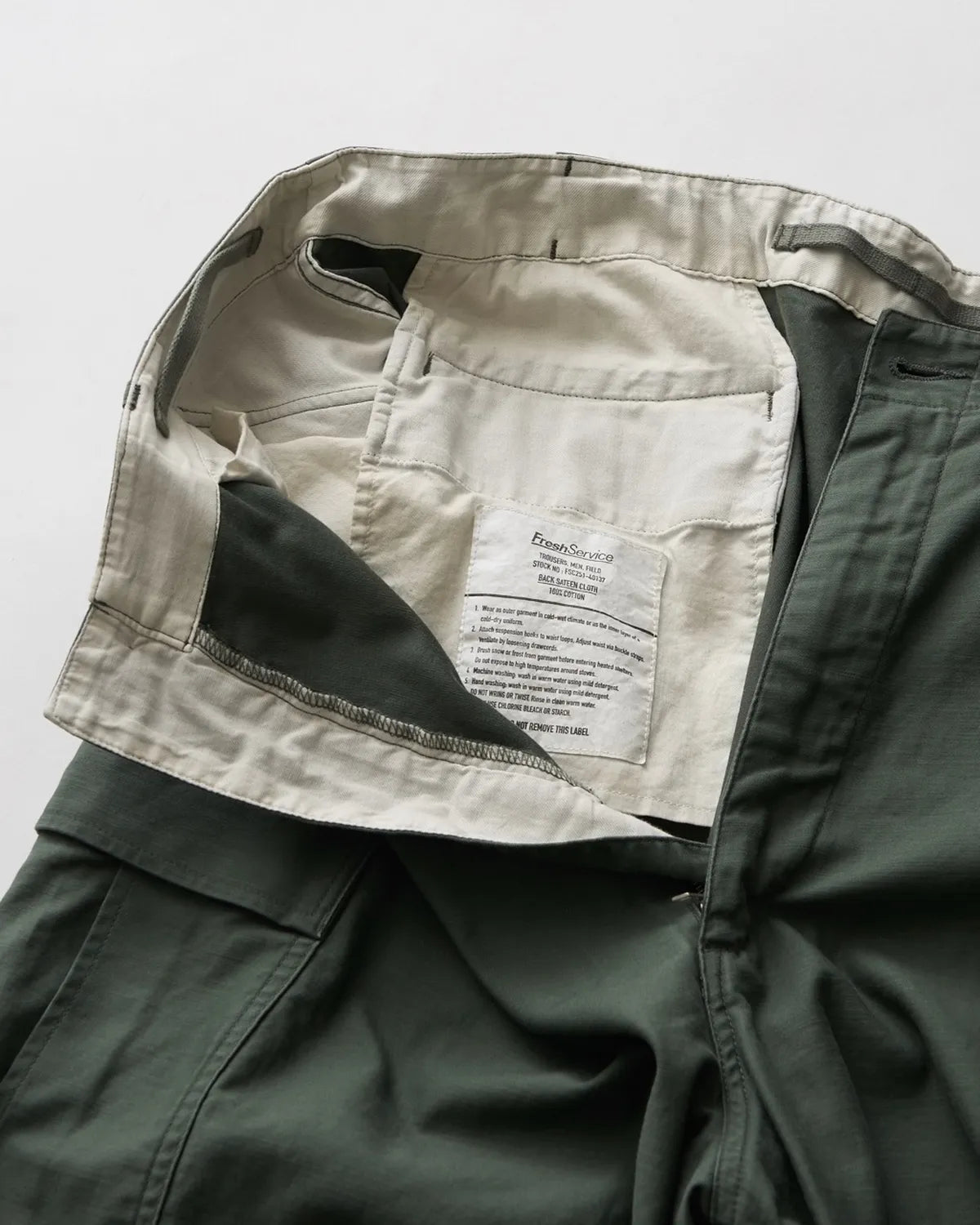 FreshService / BACK SATEEN FIELD PANTS (FSC251-40137)