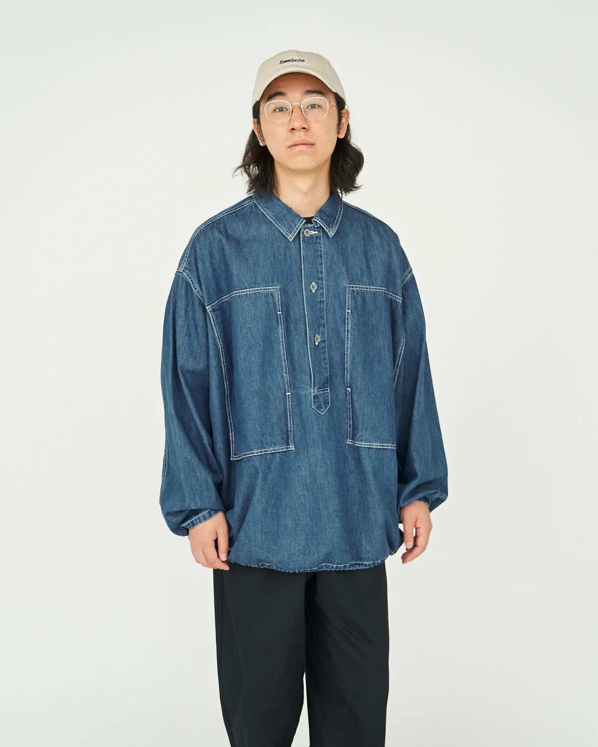 FreshService / DENIM PULLOVER SHIRT (FSC253-50120FB)