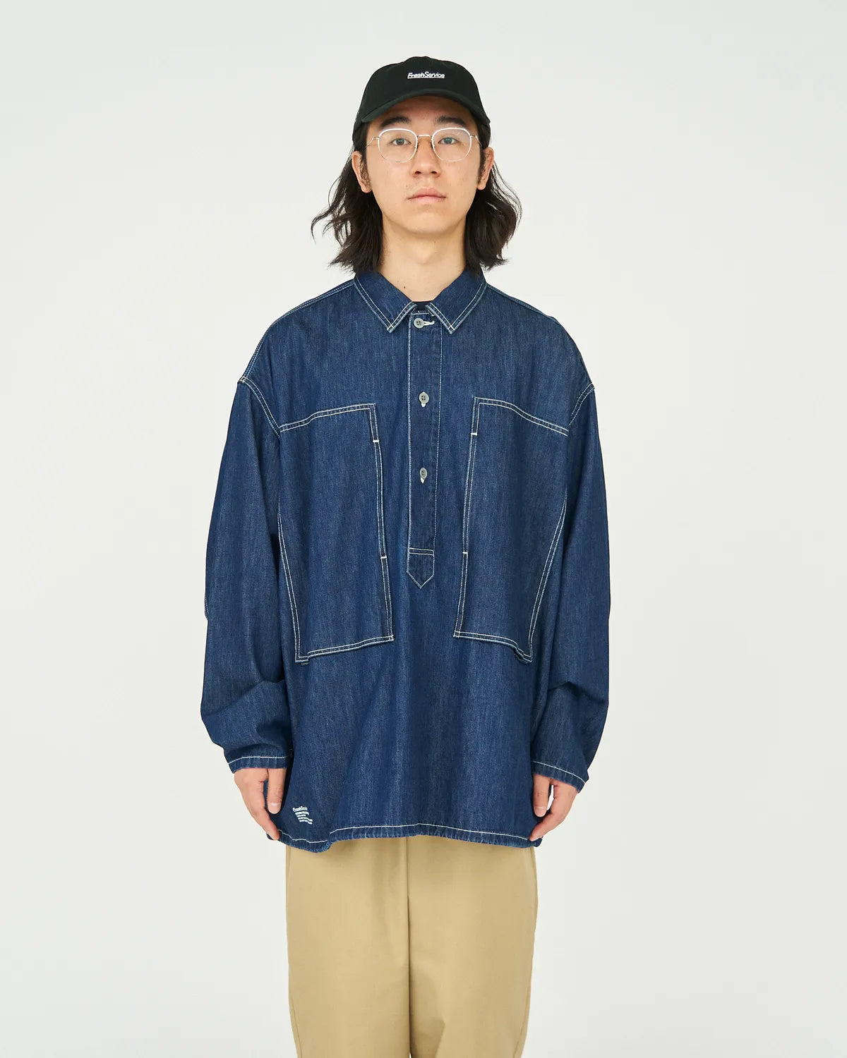 FreshService / DENIM PULLOVER SHIRT (FSC253-50119OB)