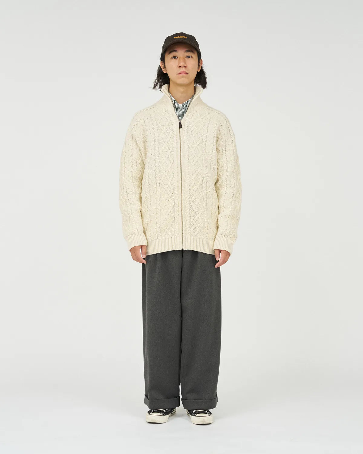 FreshService / SHETLAND WOOL × SOLOTEX® TECH FISHERMAN ZIP-UP (FSC253-80166)