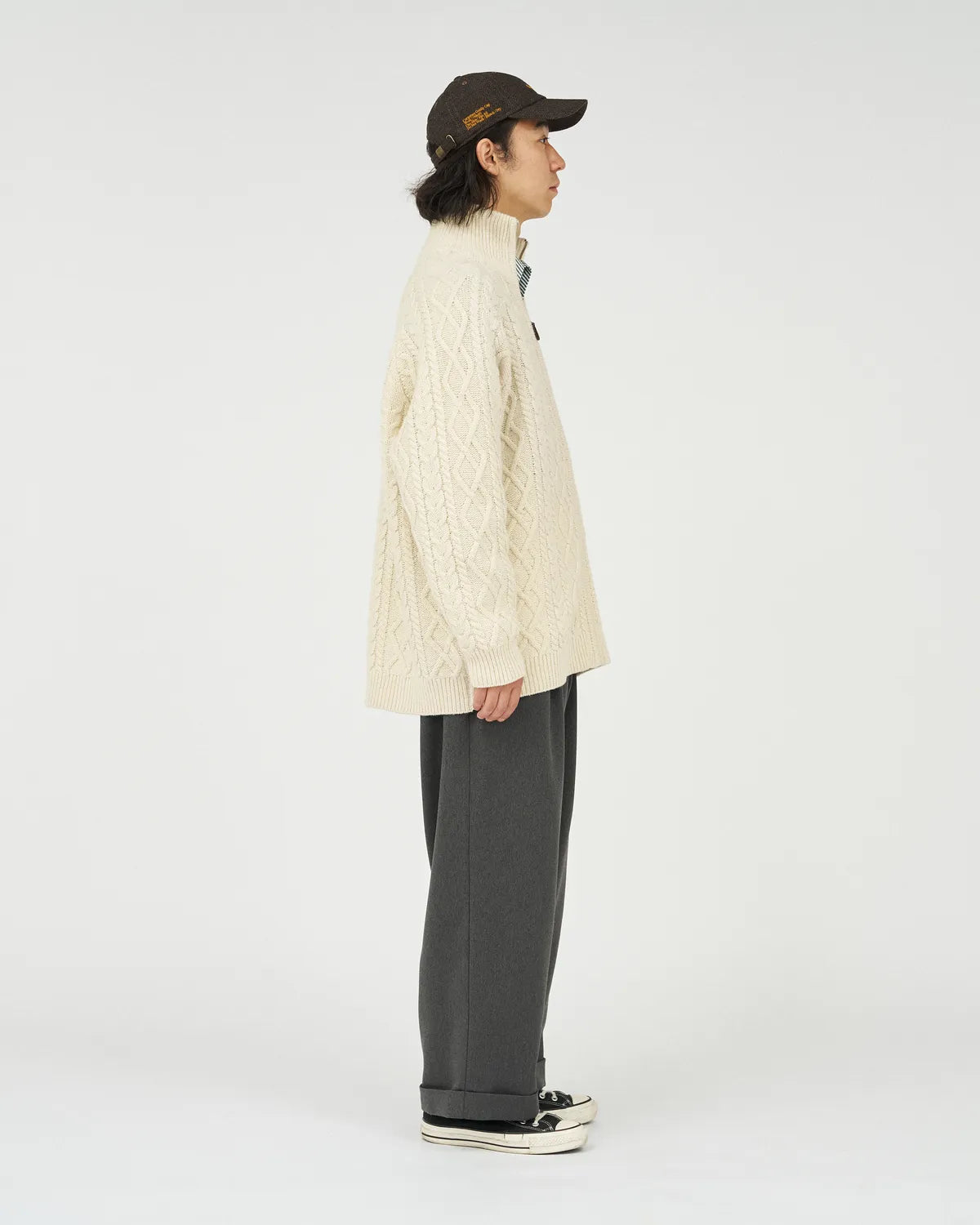 FreshService / SHETLAND WOOL × SOLOTEX® TECH FISHERMAN ZIP-UP (FSC253-80166)