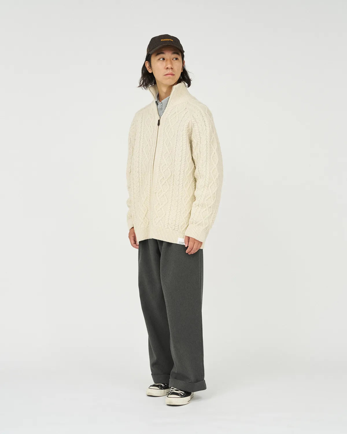 FreshService / SHETLAND WOOL × SOLOTEX® TECH FISHERMAN ZIP-UP (FSC253-80166)