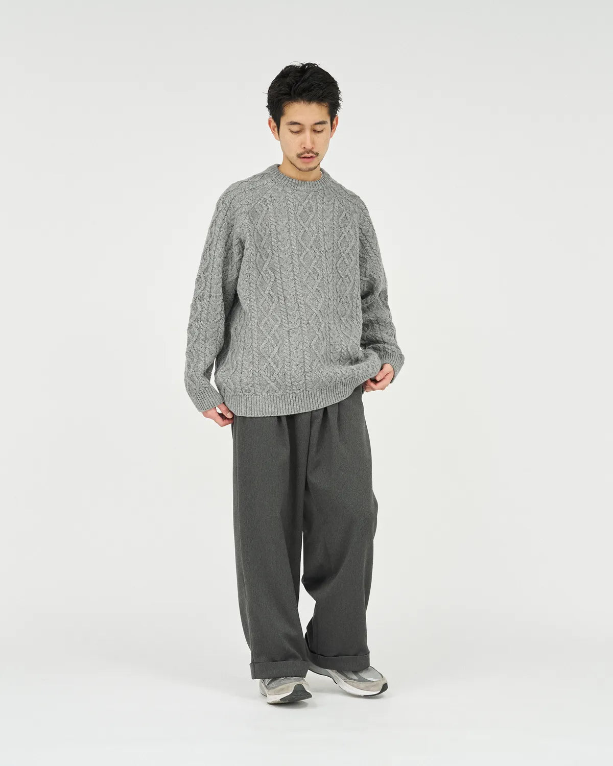 FreshService / SHETLAND WOOL × SOLOTEX® TECH FISHERMAN SWEATER (FSC253-80165)