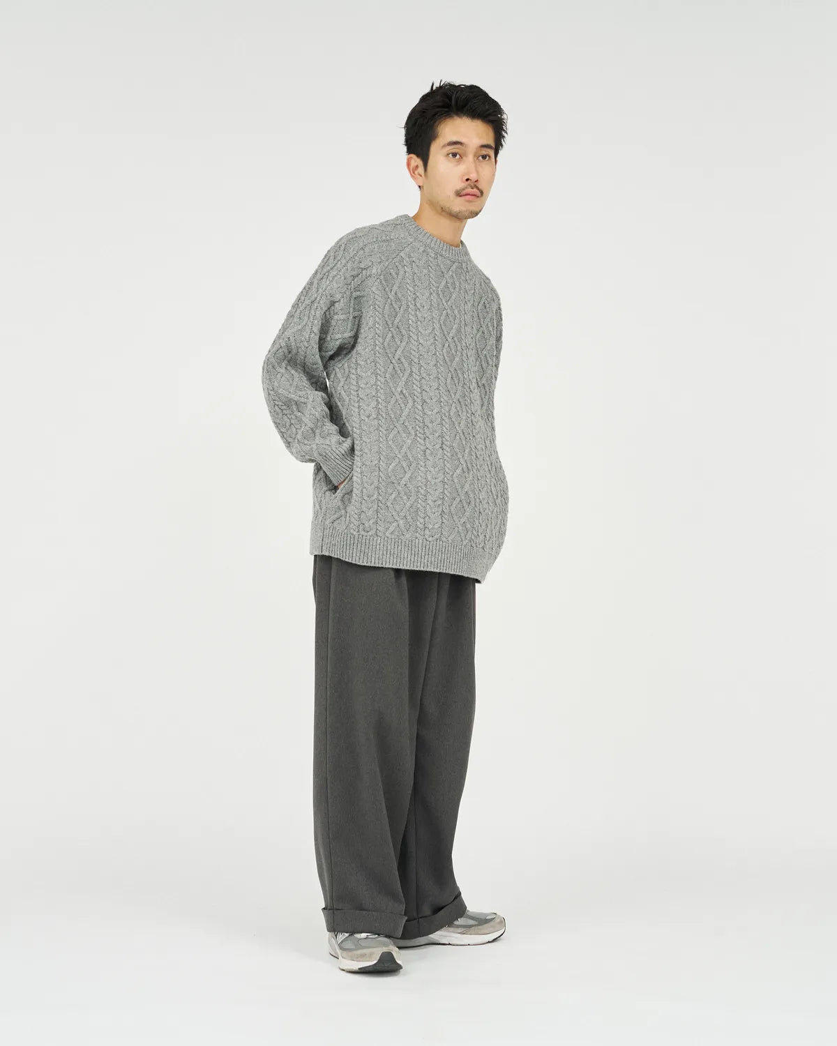 FreshService / SHETLAND WOOL × SOLOTEX® TECH FISHERMAN SWEATER (FSC253-80165)