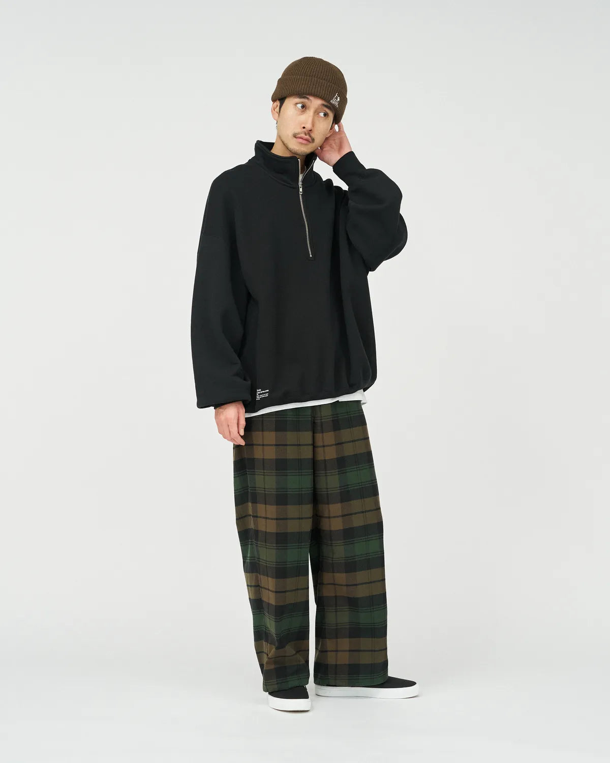 FreshService / FLANNEL CHECK UTILITY OVER PANTS (FSC254-40060)