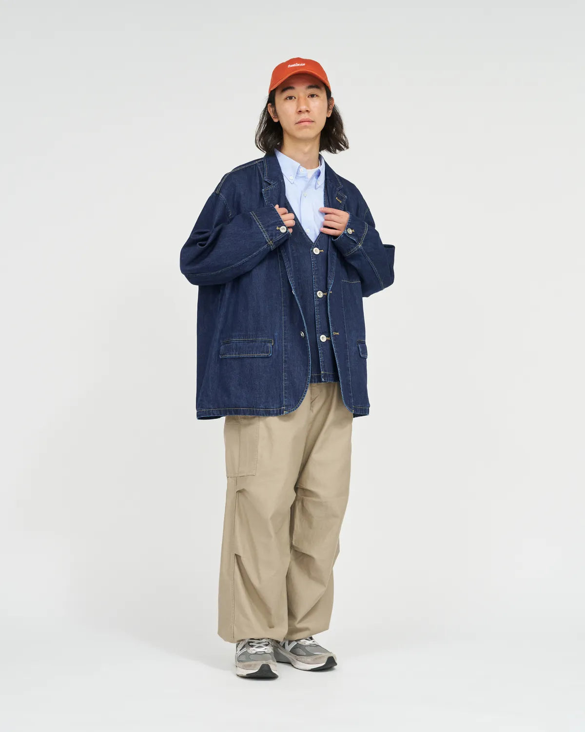 FreshService / WORKERS DENIM VEST (FSC261-30265OB)