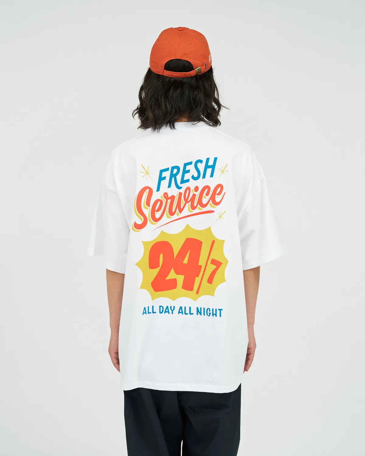 FreshService / CORPORATE PRINTED S/S TEE "ALL DAY ALL NIGHT" (FSC251-70188)