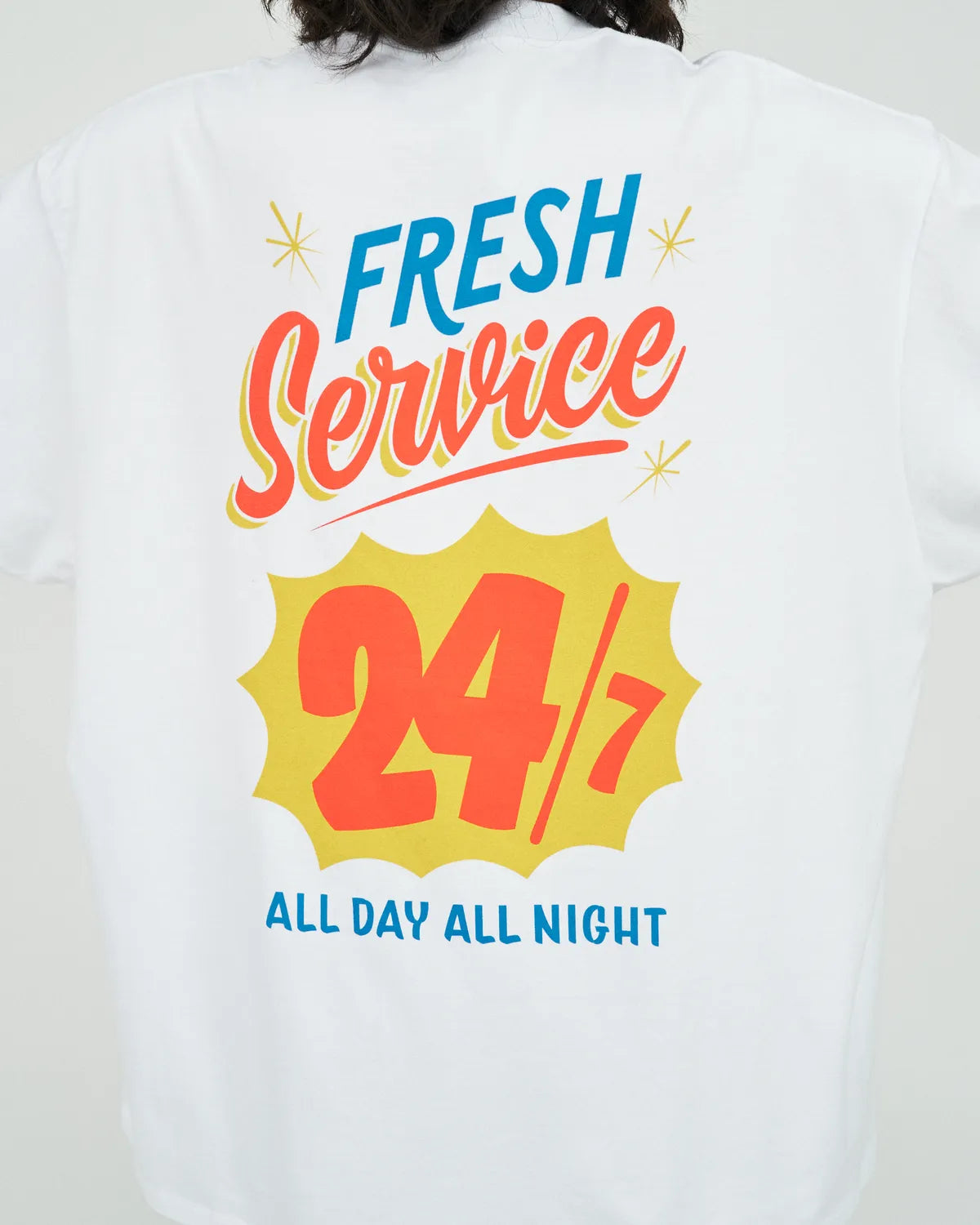 FreshService / CORPORATE PRINTED S/S TEE "ALL DAY ALL NIGHT" (FSC251-70188)