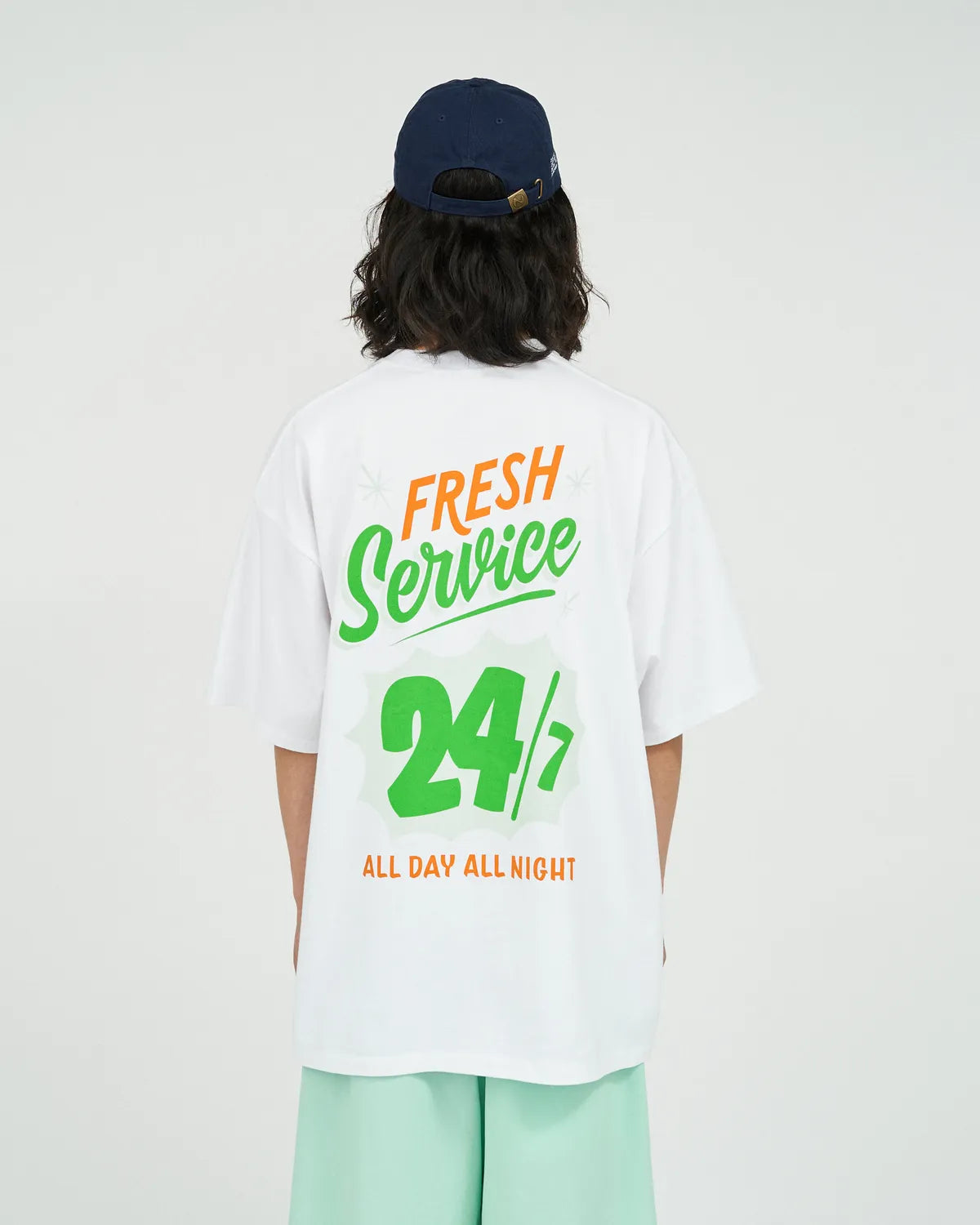 FreshService / CORPORATE PRINTED S/S TEE "ALL DAY ALL NIGHT" (FSC251-70188)