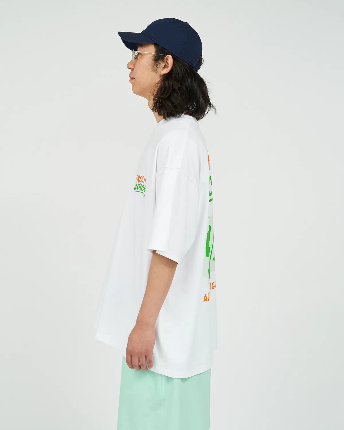 FreshService / CORPORATE PRINTED S/S TEE "ALL DAY ALL NIGHT" (FSC251-70188)