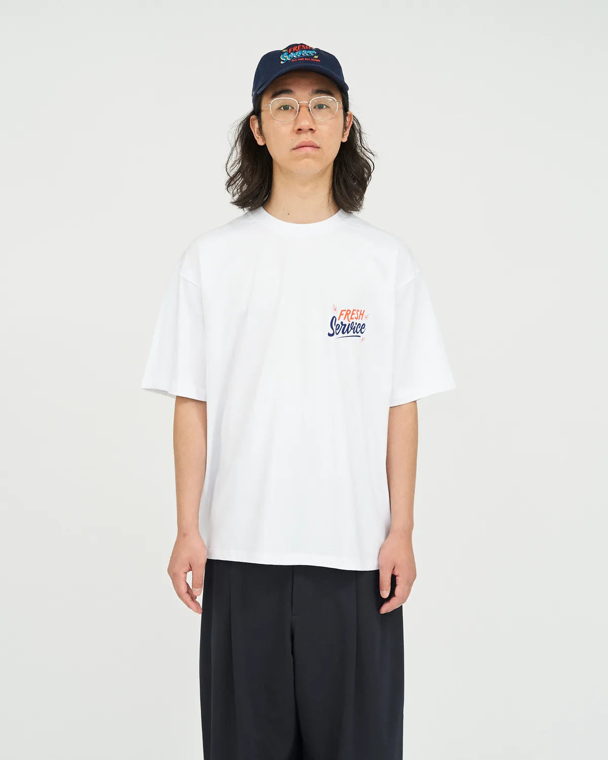FreshService / CORPORATE PRINTED S/S TEE "ALL DAY ALL NIGHT" (FSC251-70188)