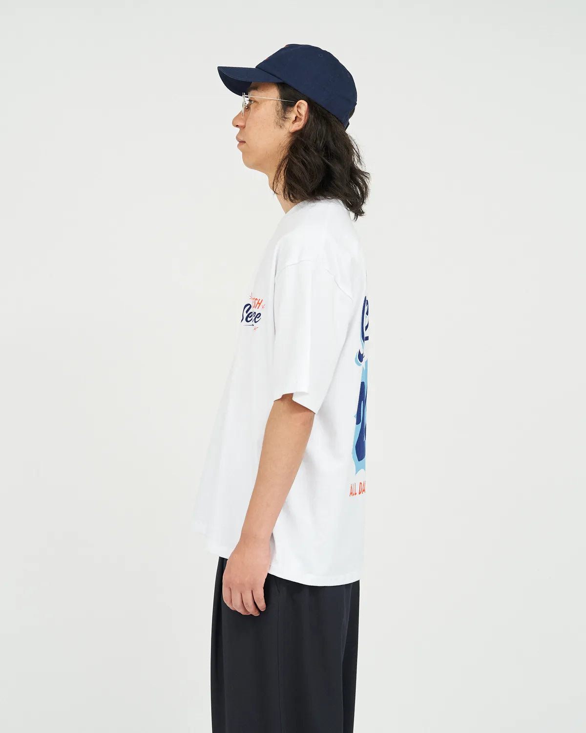 FreshService / CORPORATE PRINTED S/S TEE "ALL DAY ALL NIGHT" (FSC251-70188)