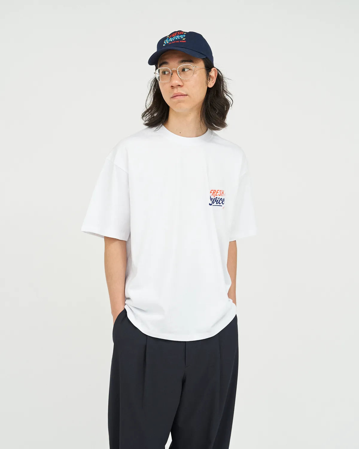 FreshService / CORPORATE PRINTED S/S TEE "ALL DAY ALL NIGHT" (FSC251-70188)