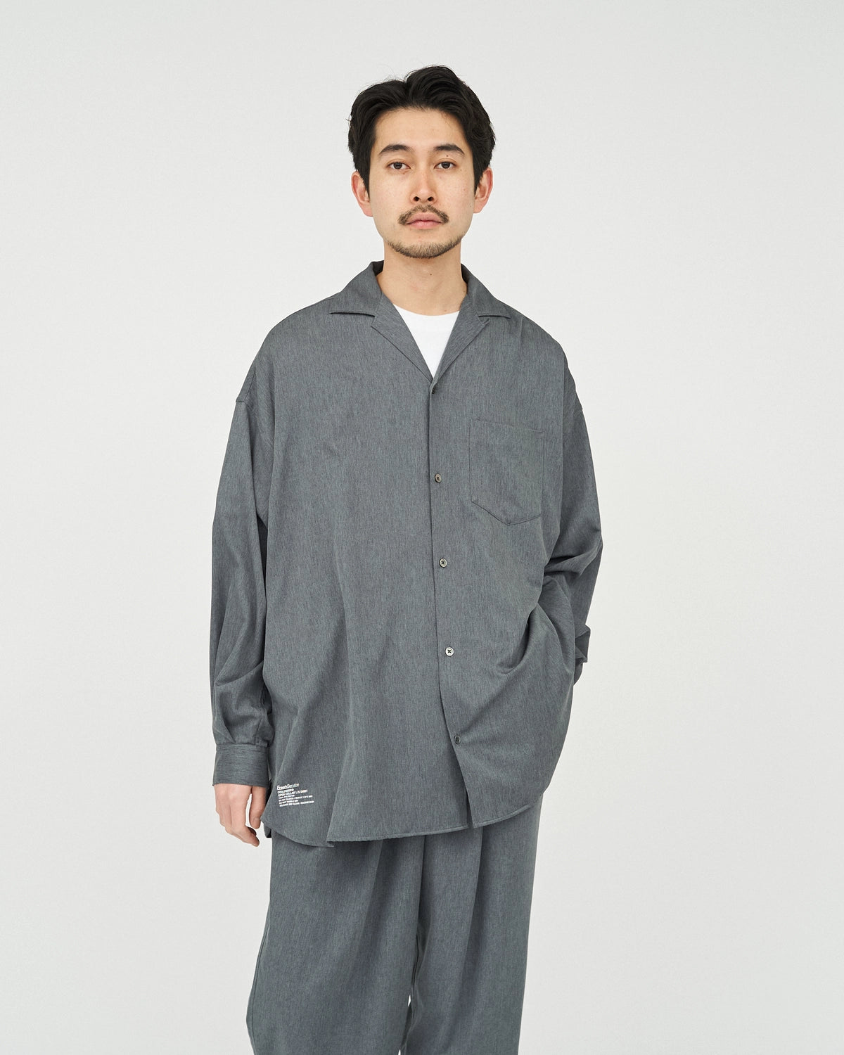 FreshService / COOLFIBER OPEN COLLAR L/S SHIRT (FSC252-50024)
