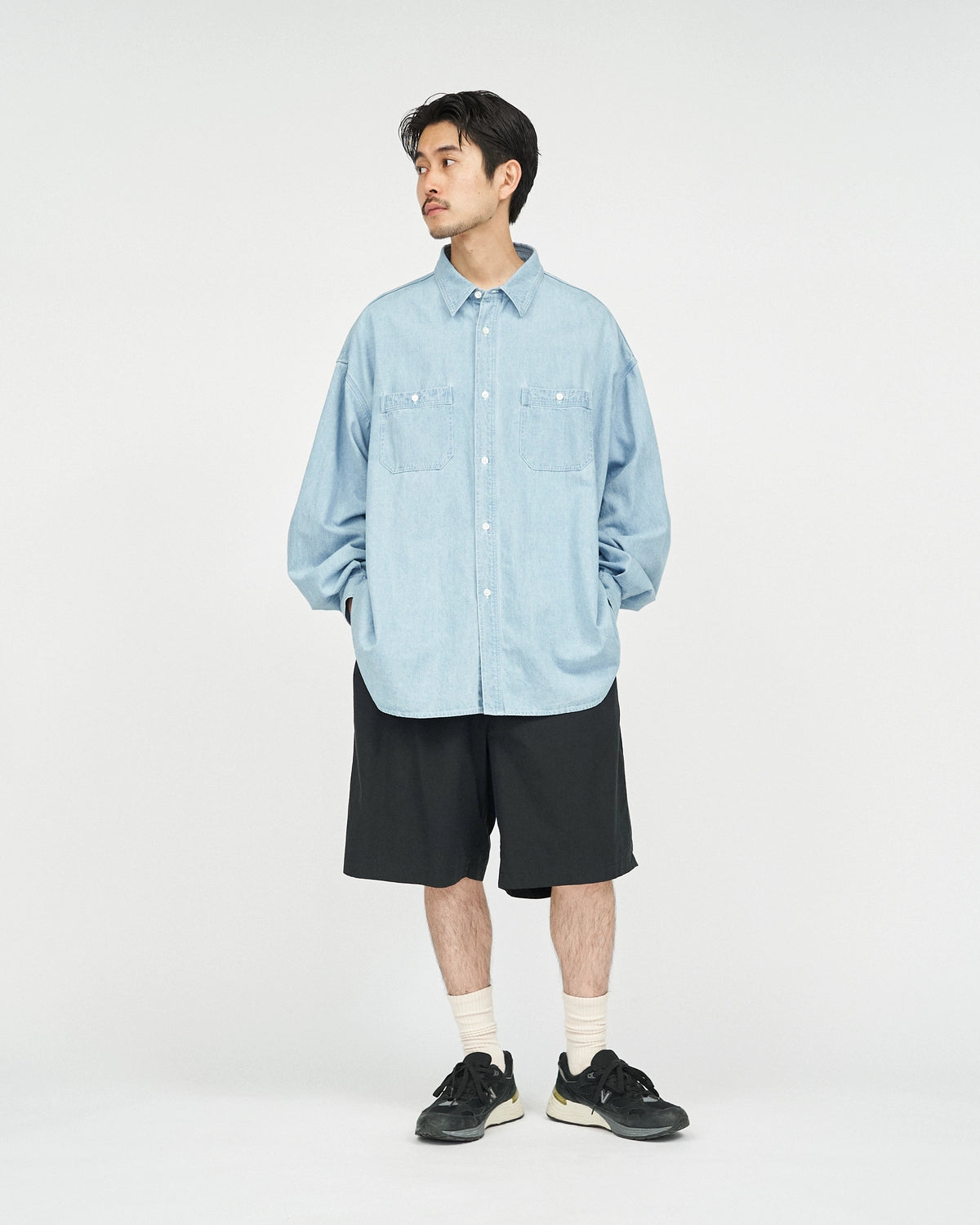FreshService / LIGHT DENIM L/S SHIRT (FSC252-50045)