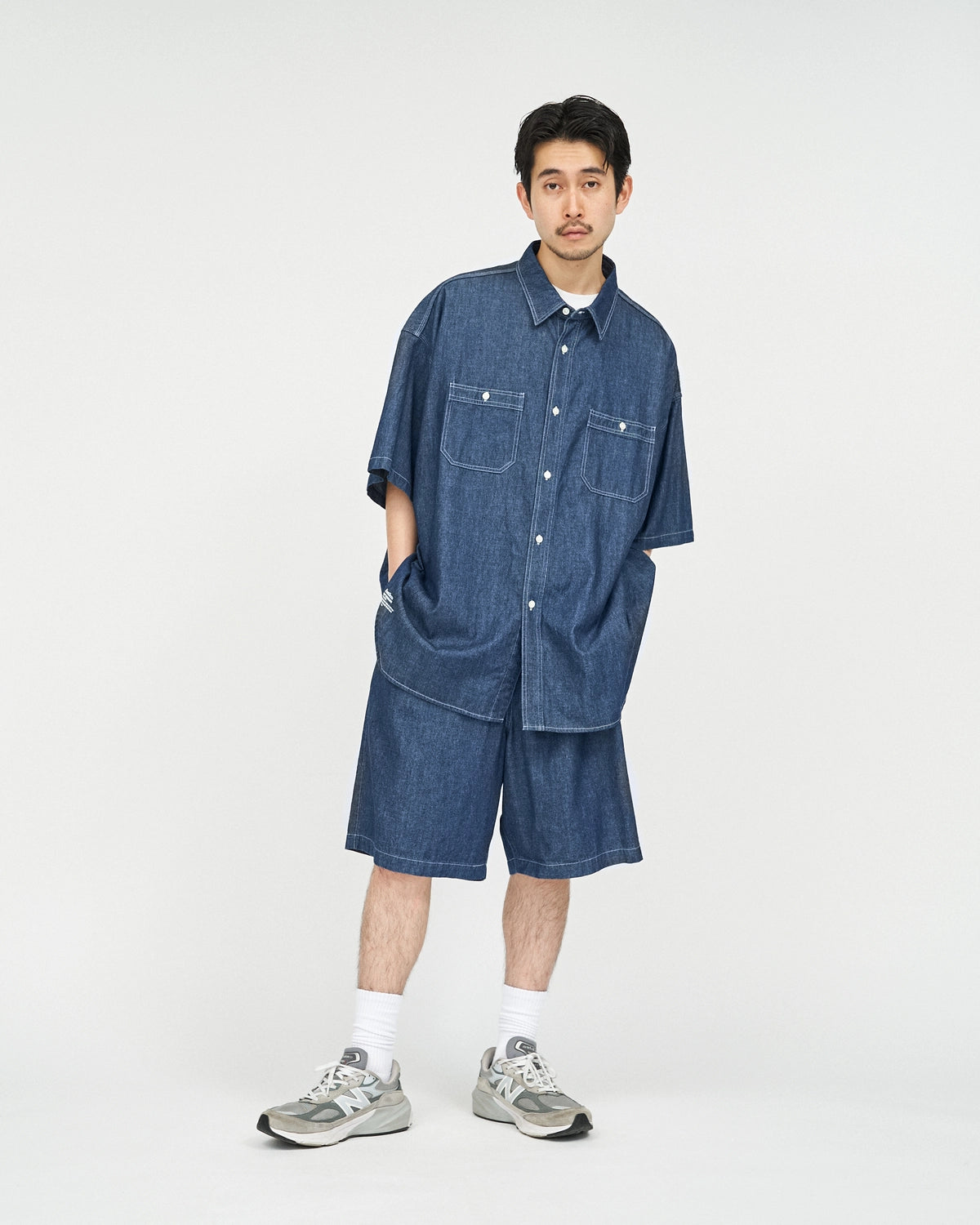 FreshService / LIGHT DENIM S/S SHIRT (FSC252-50046)