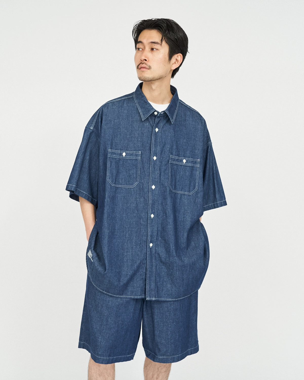 FreshService / LIGHT DENIM S/S SHIRT (FSC252-50046)
