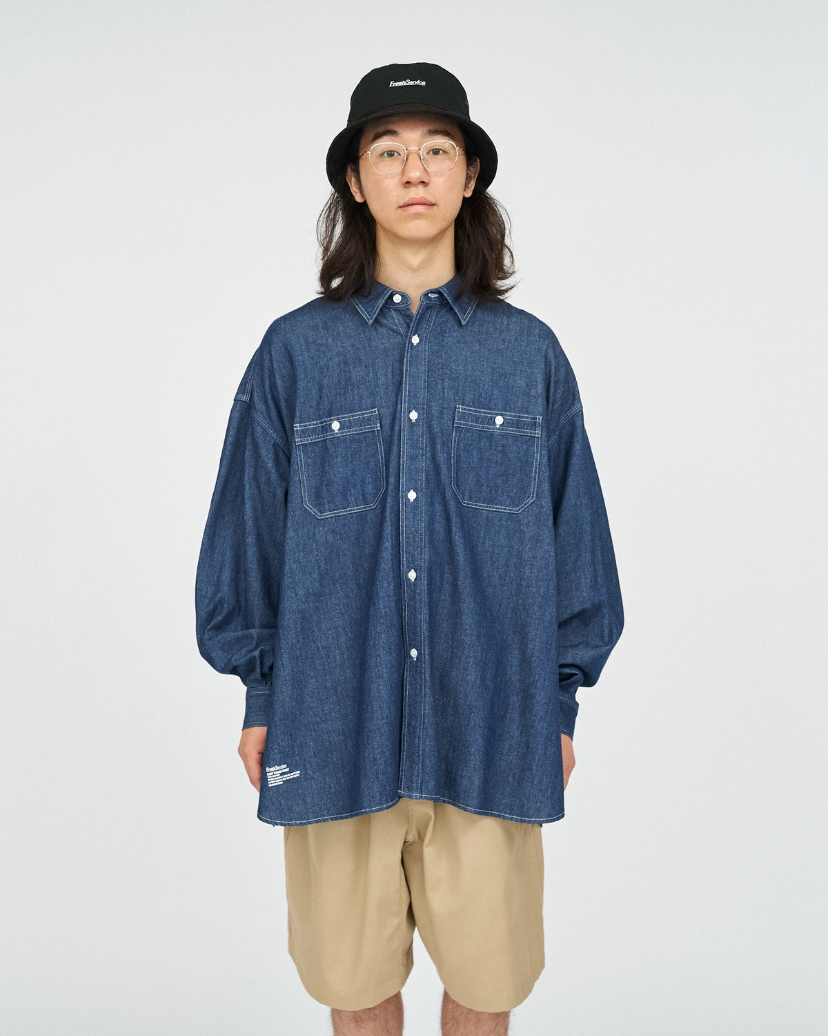 FreshService / LIGHT DENIM L/S SHIRT (FSC252-50045)