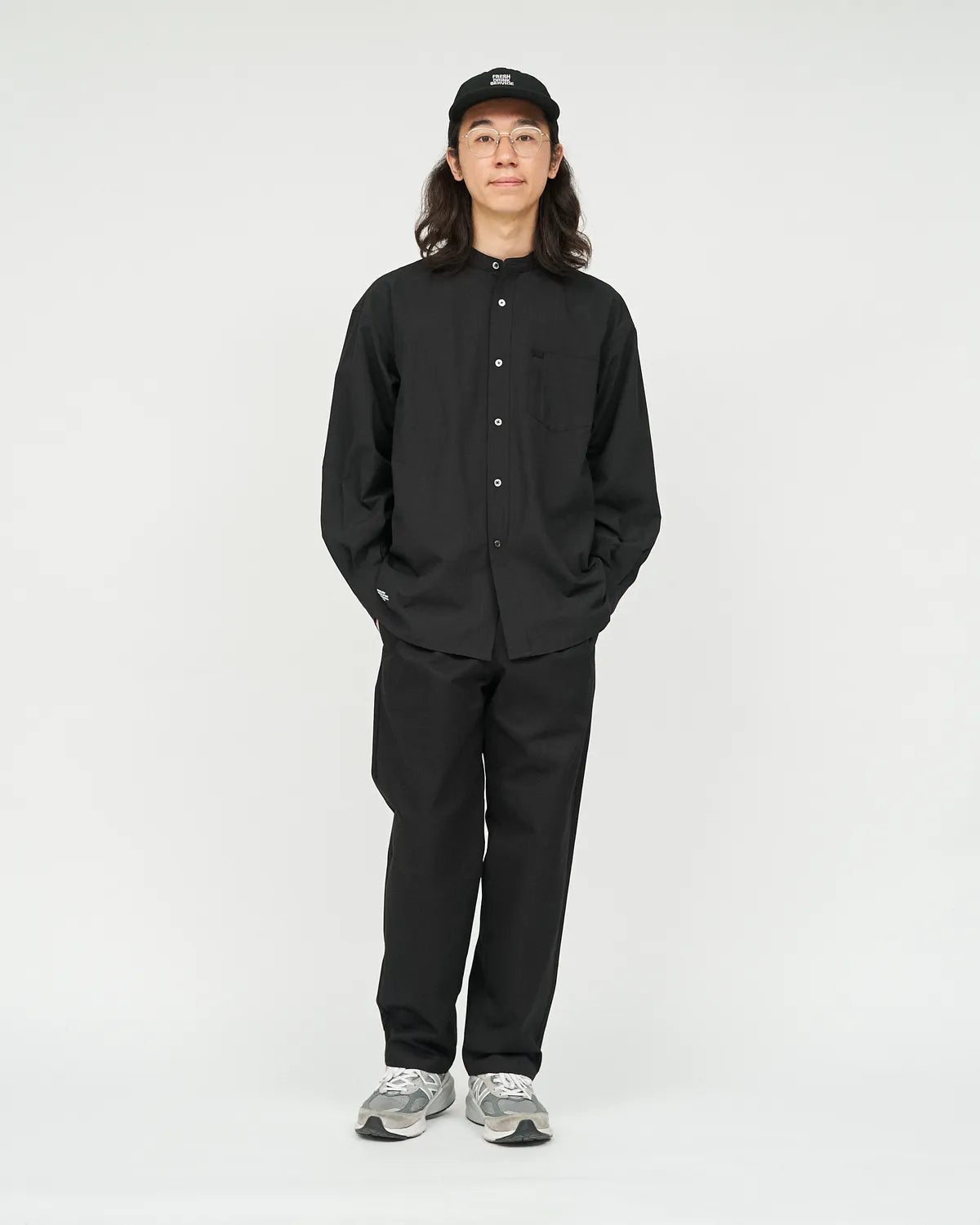 FreshService / SERVICE WORK BAND COLLAR SHIRT (FDS252-50114)
