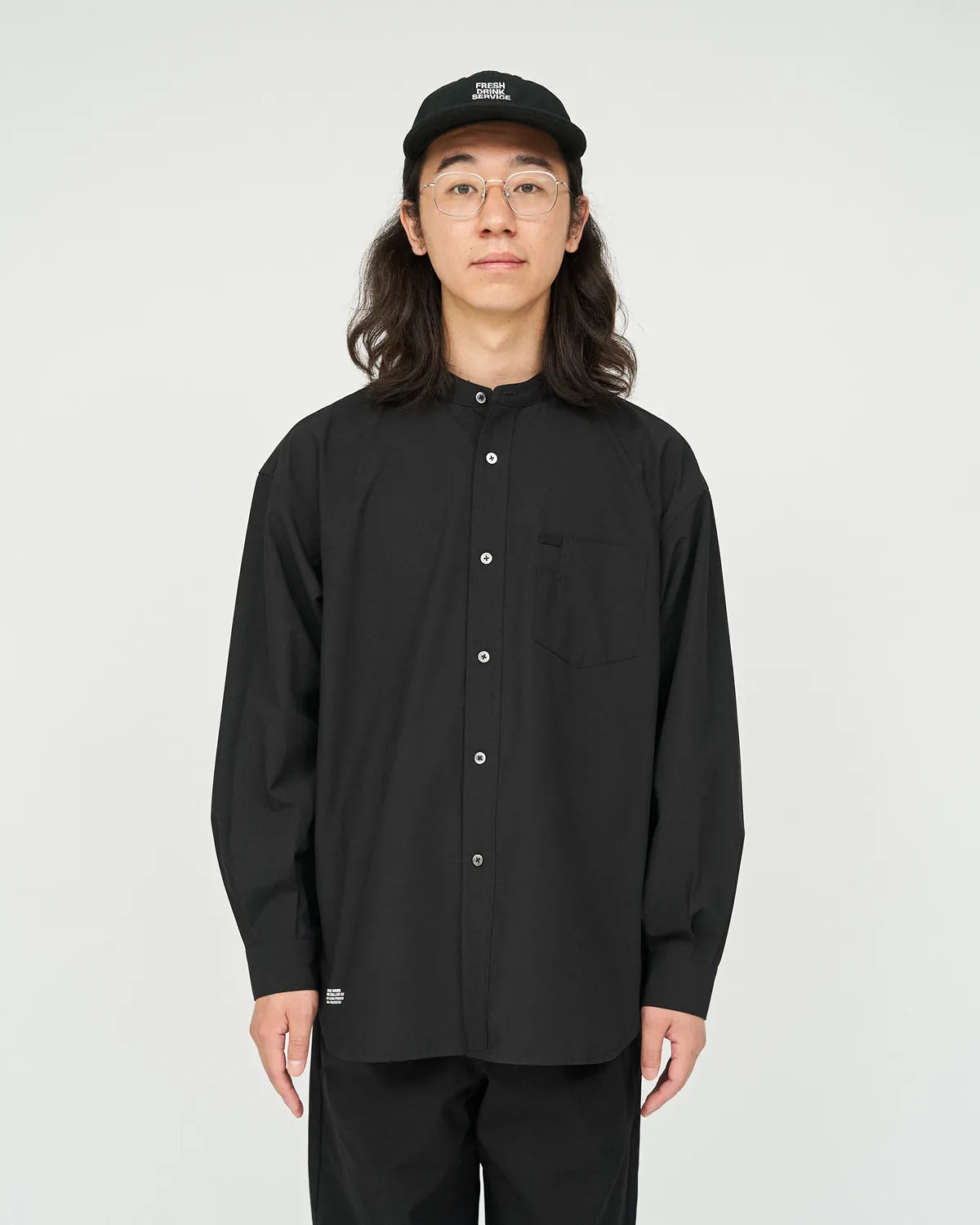 FreshService / SERVICE WORK BAND COLLAR SHIRT (FDS252-50114)
