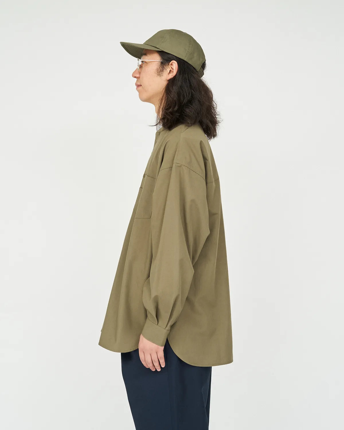 FreshService / SERVICE WORK BAND COLLAR SHIRT (FDS252-50114)