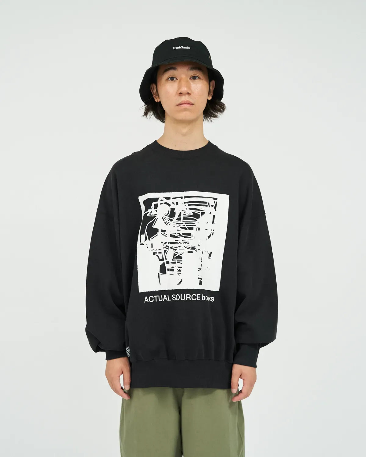 FreshService / AS × FS LIGHT OZ CREW NECK "LITHOGRAPH" (FSC253-70155AS)