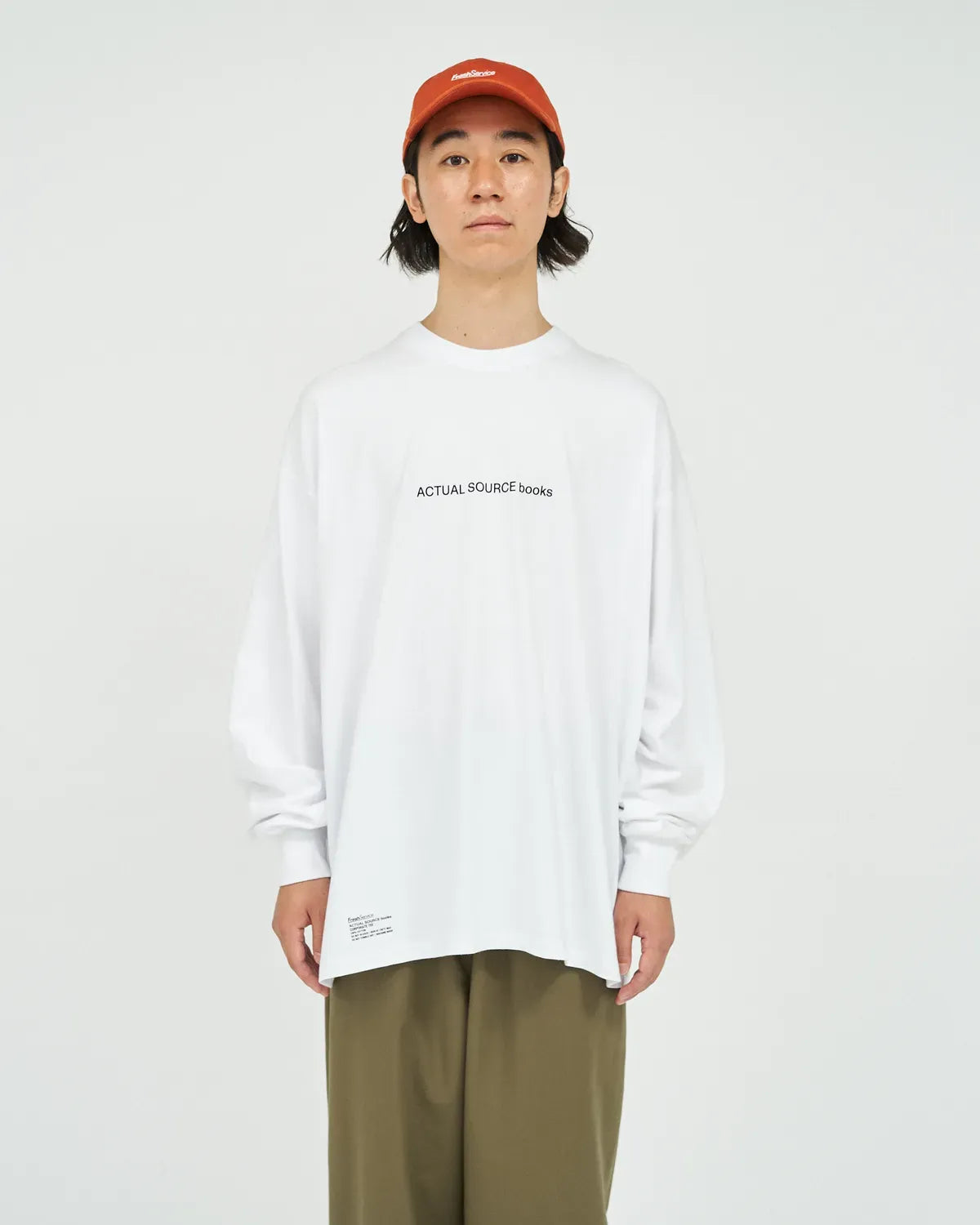 FreshService / AS × FS CORPORATE L/S TEE "BOOK STACK" (FSC253-70153AS)