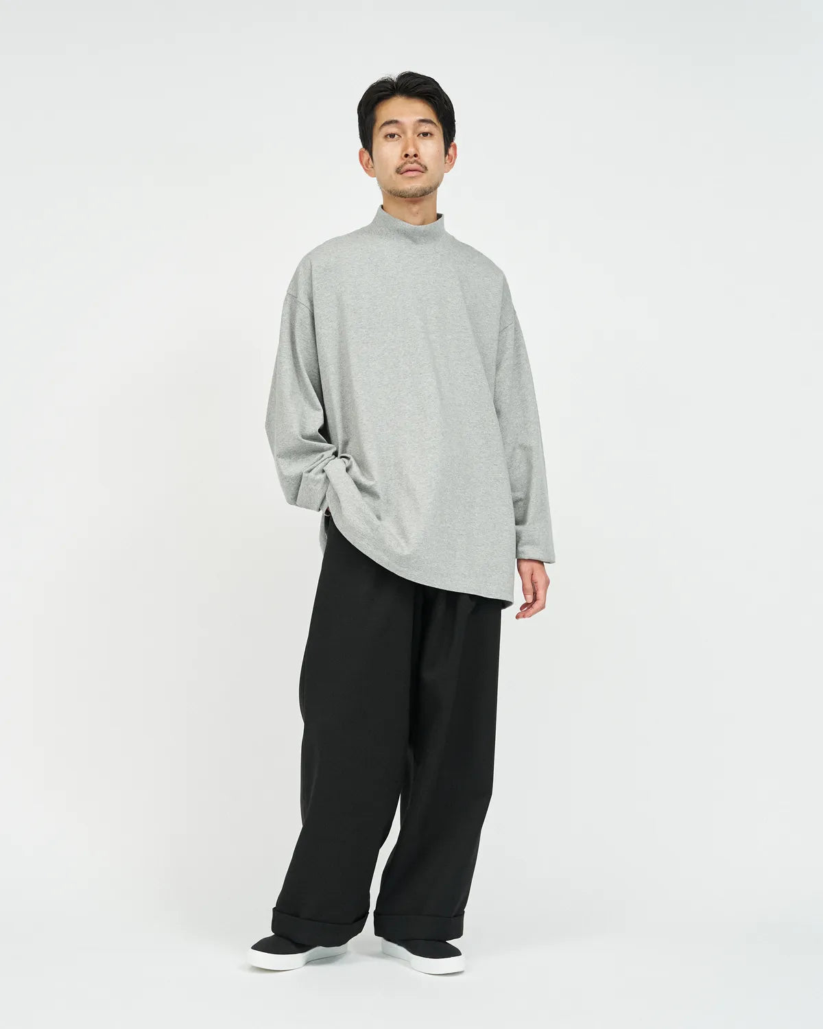 FreshService / 2-PACK CORPORATE L/S MOCK NECK TEE (FSP253-70008B)