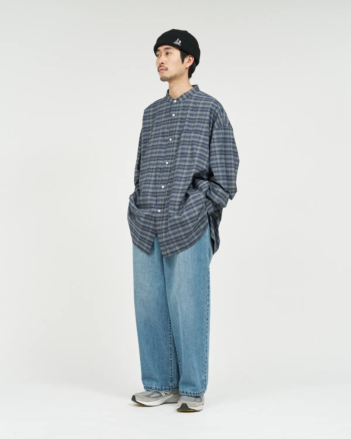 FreshService / MADRAS DRY TECH BAND COLLAR SHIRT (FSC261-50250)