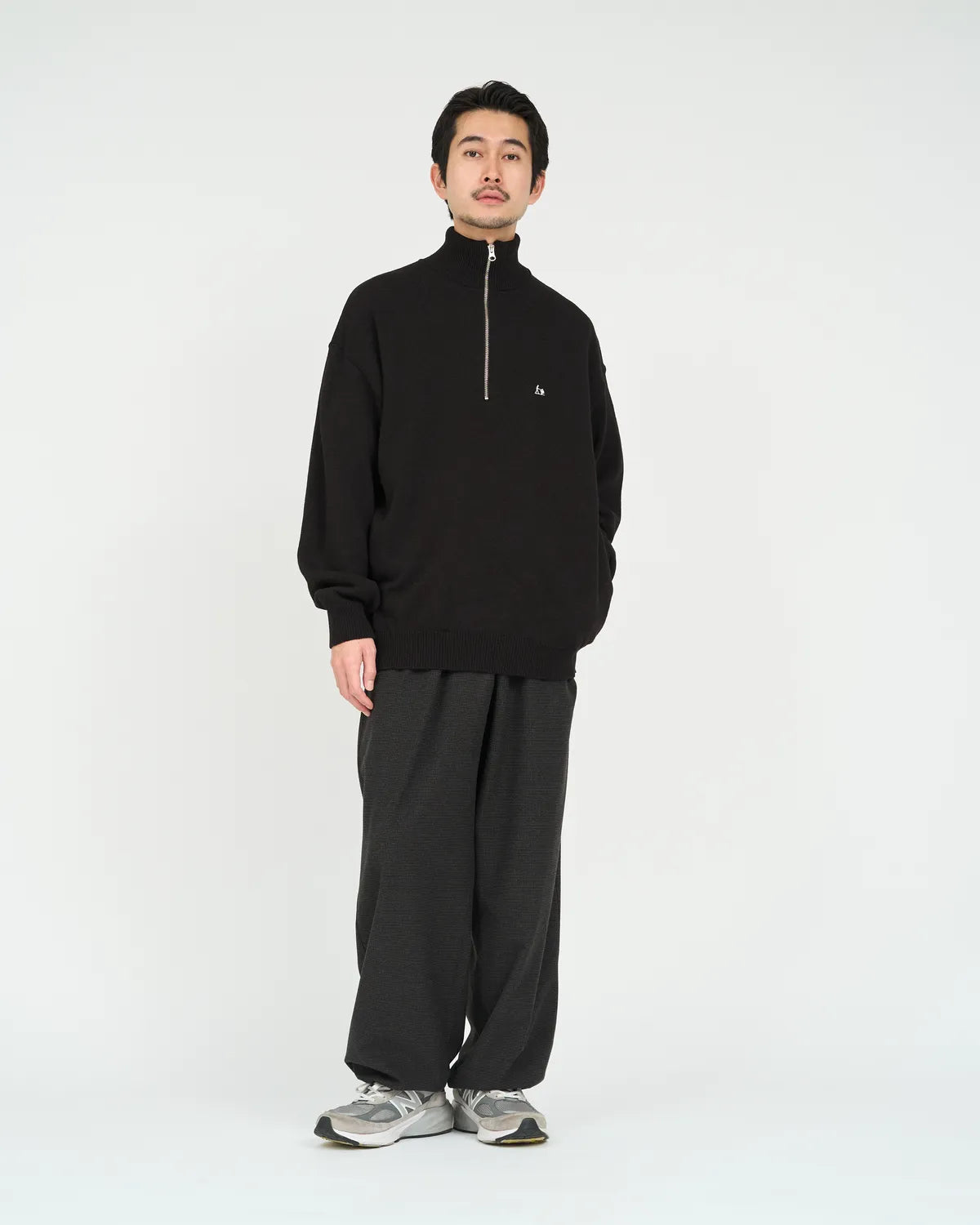 FreshService / THERMAL JERSEY HARF ZIP KNIT (FSC263-80009)