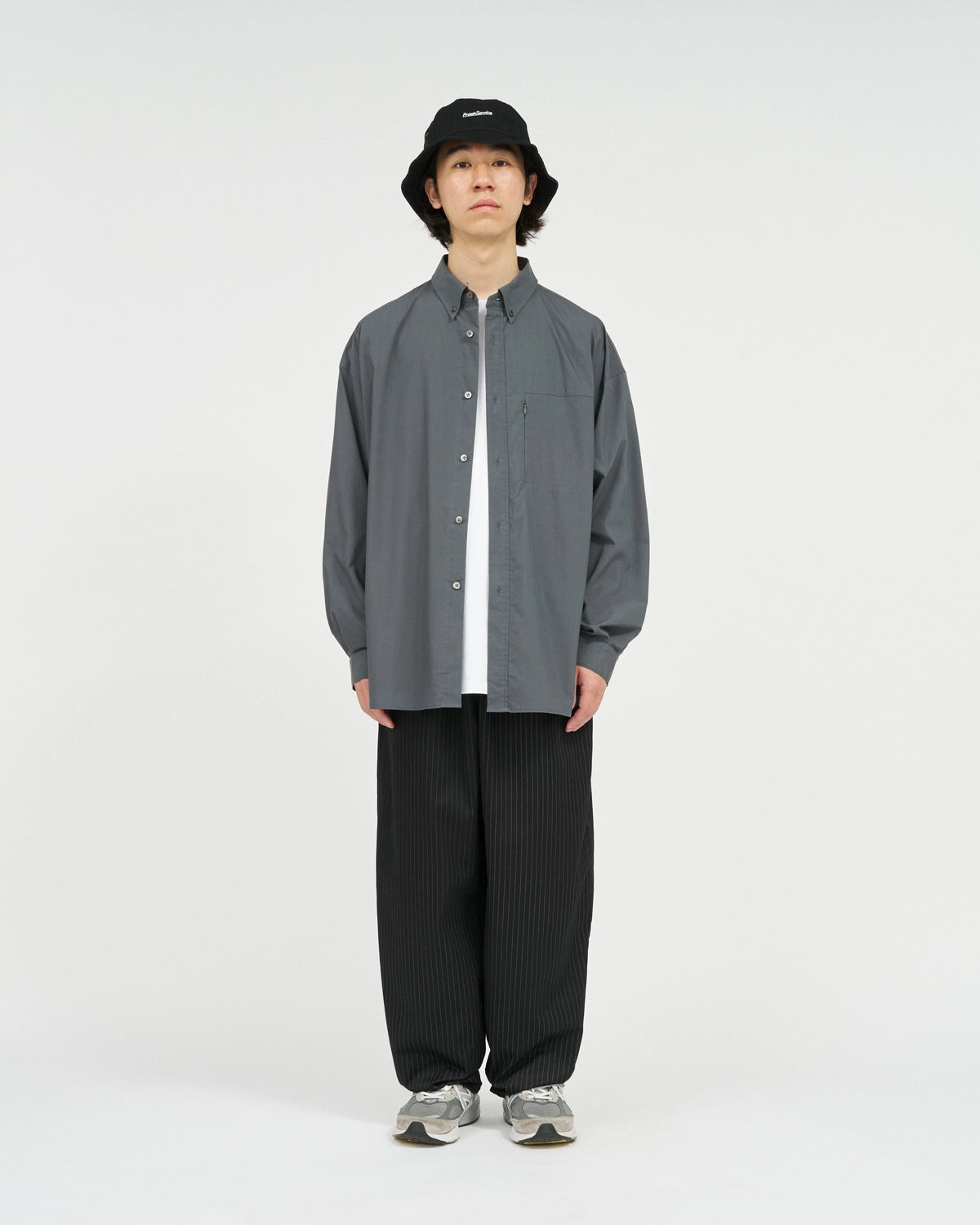 FreshService / SOLOTEX® TYPEWRITER UTILITY L/S B.D SHIRT (FSC261-50202)