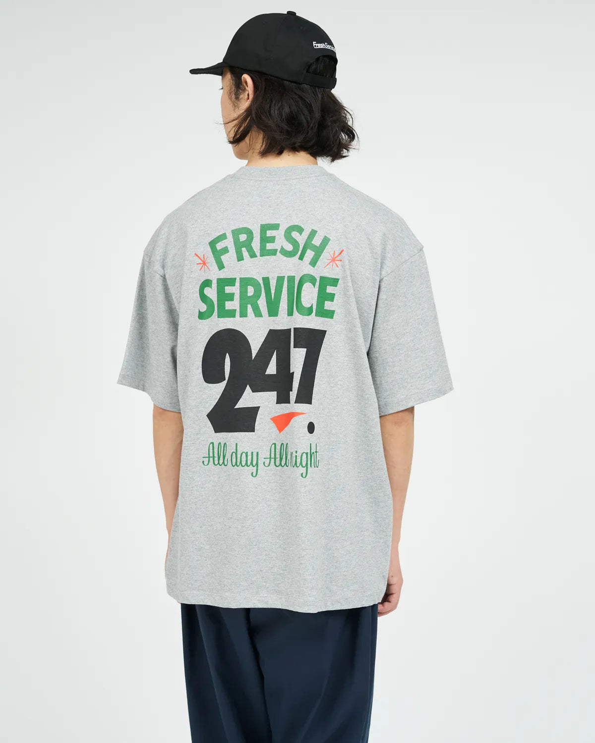 FreshService / CORPORATE PRINTED S/S TEE "ALL DAY ALL NIGHT" (FSC261-70152)