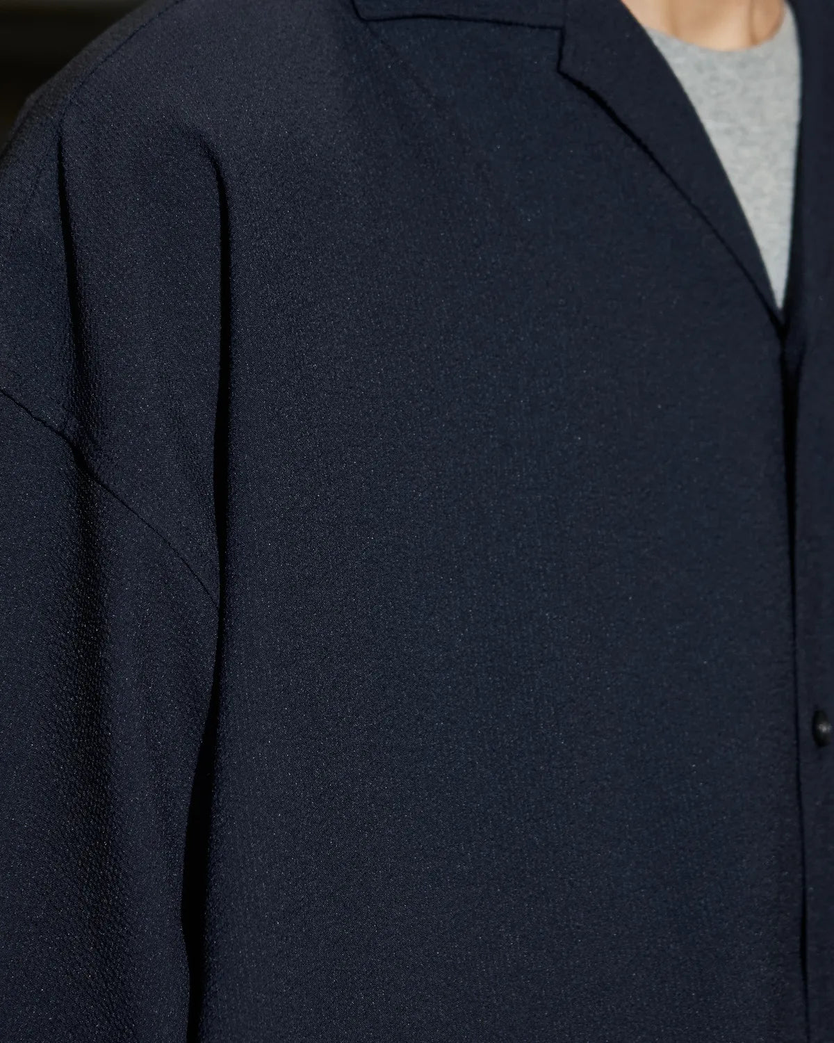 FreshService / SEERSUCKER STRIPE OPEN COLLAR SHIRT (FSC262-50113)